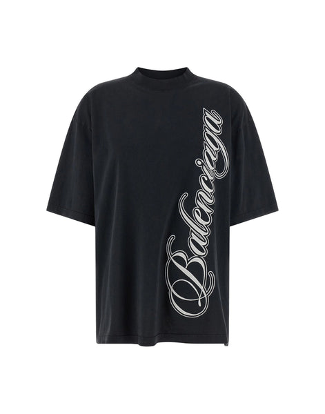 Balenciaga 刺繍入り筆記体Tシャツ | Sendegaro JP