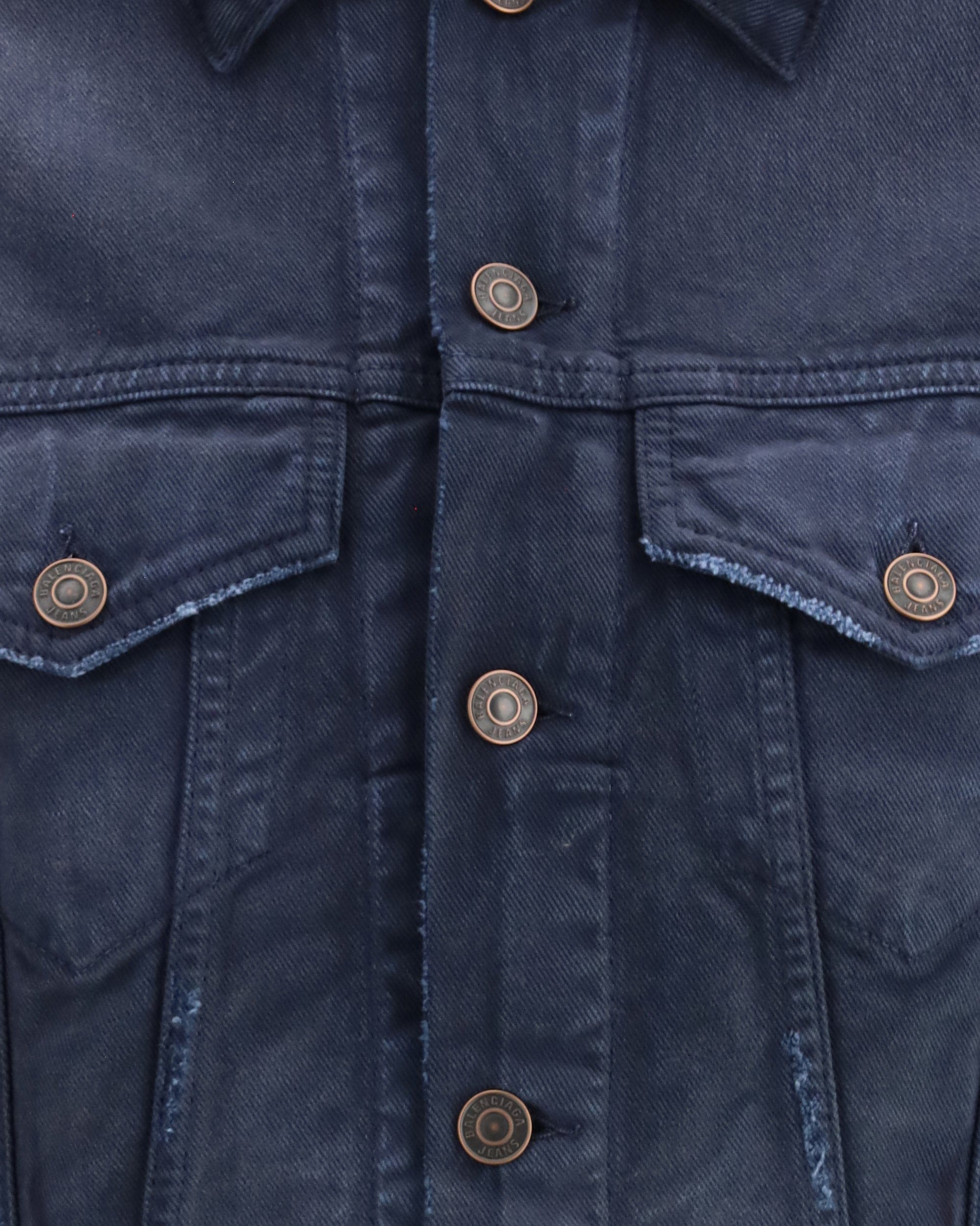 Balenciaga Curved-Waist Trucker Jacket