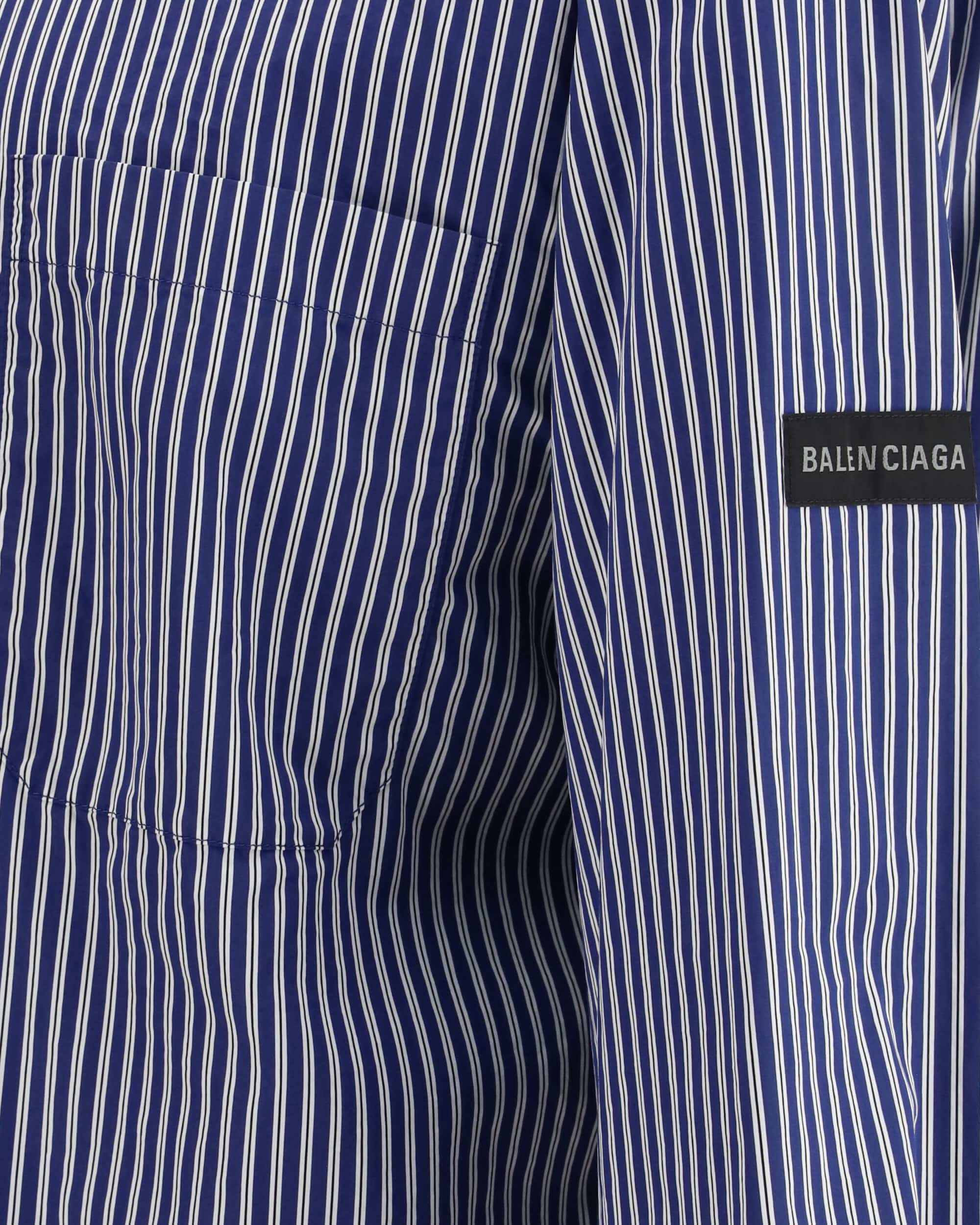 Balenciaga Embroidered Poplin Oversized Shirt