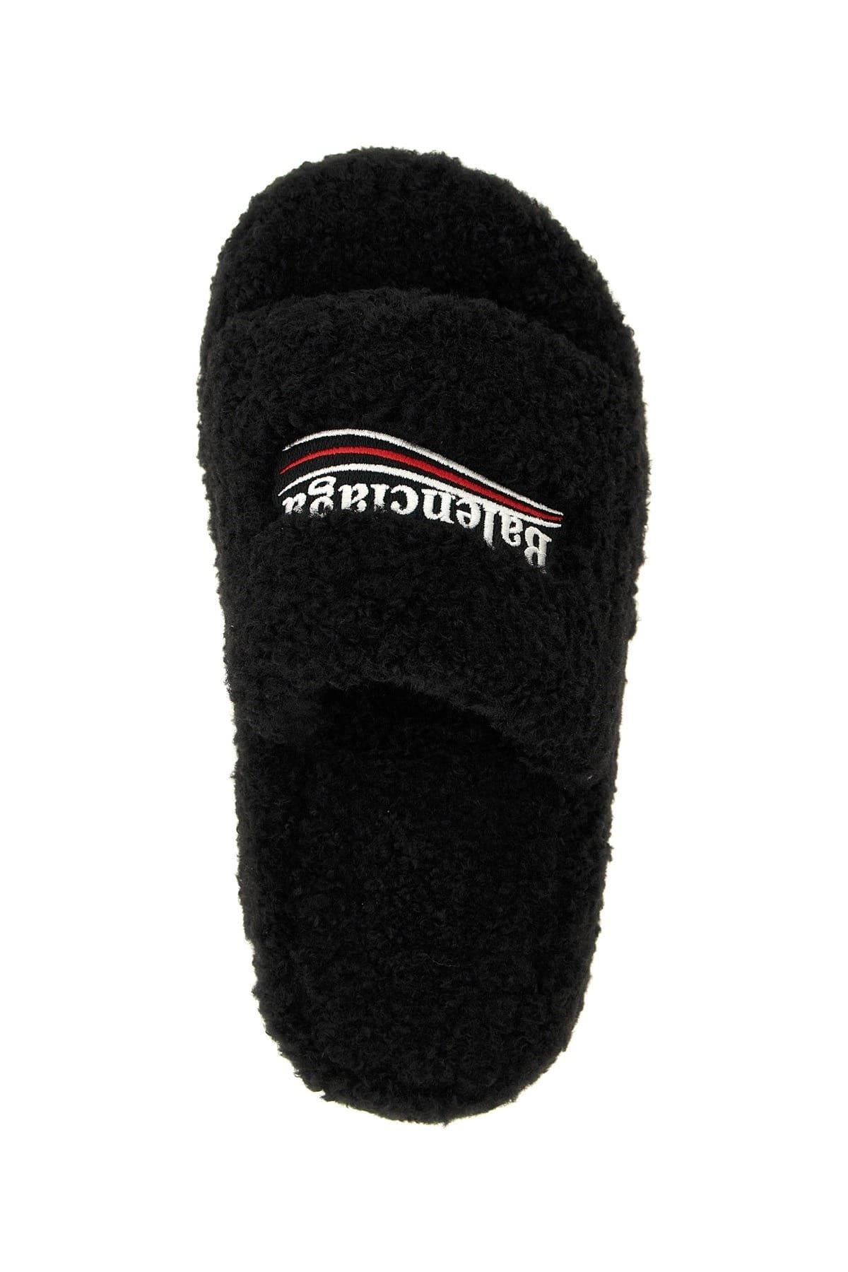 Balenciaga Balenciaga Furry Platform Slides