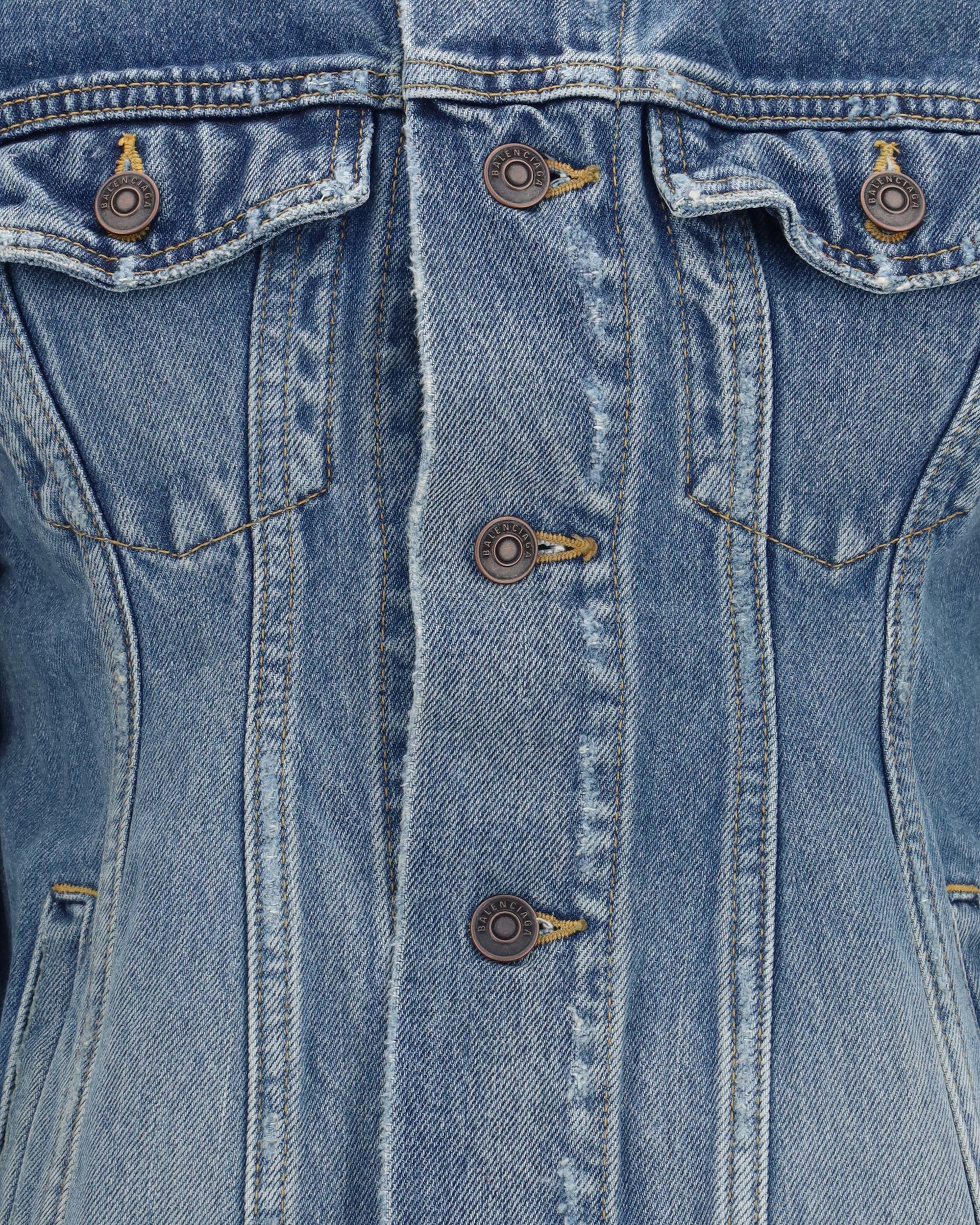 Balenciaga Hourglass Denim Jacket