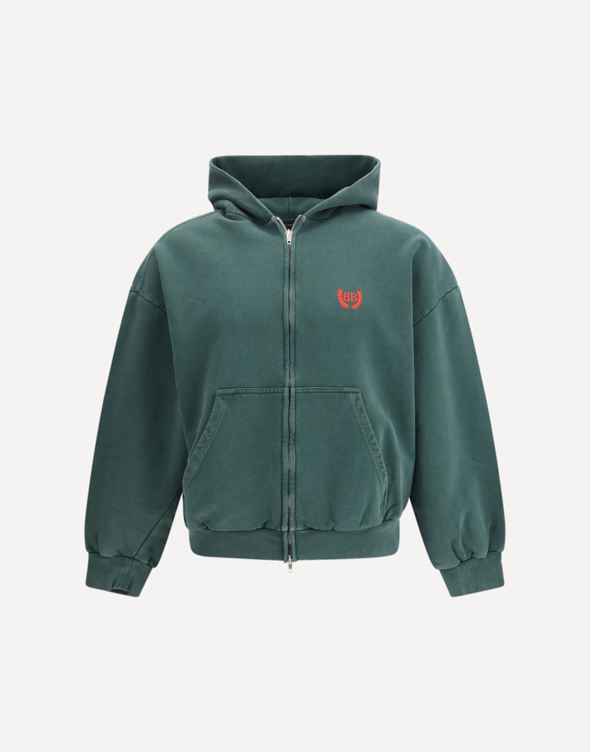 Balenciaga Laurel Classic Zip-Up Hoodie