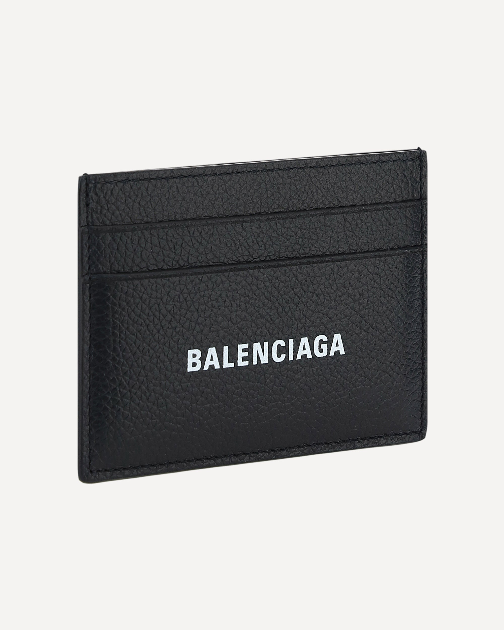 Balenciaga Leather Card Holder With Monogram - alternate view