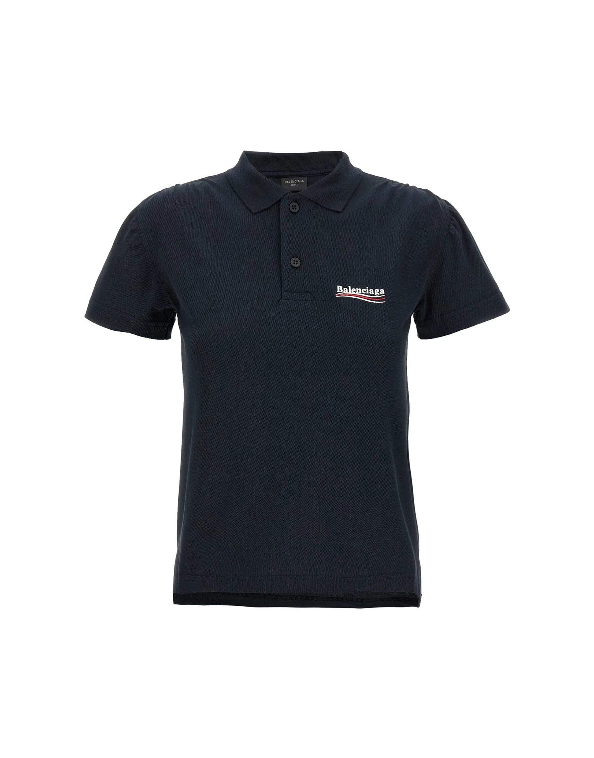 Balenciaga Balenciaga Logo Embroidered Polo Shirt