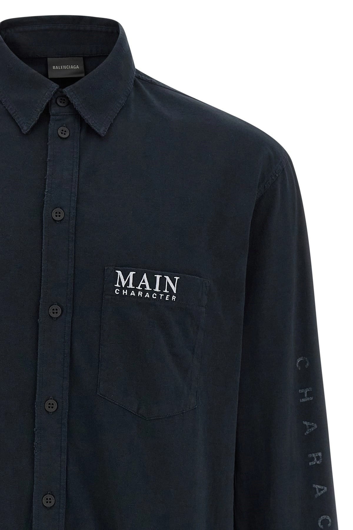 Balenciaga Balenciaga Long Sleeve Shirt Collar T-Shirt
