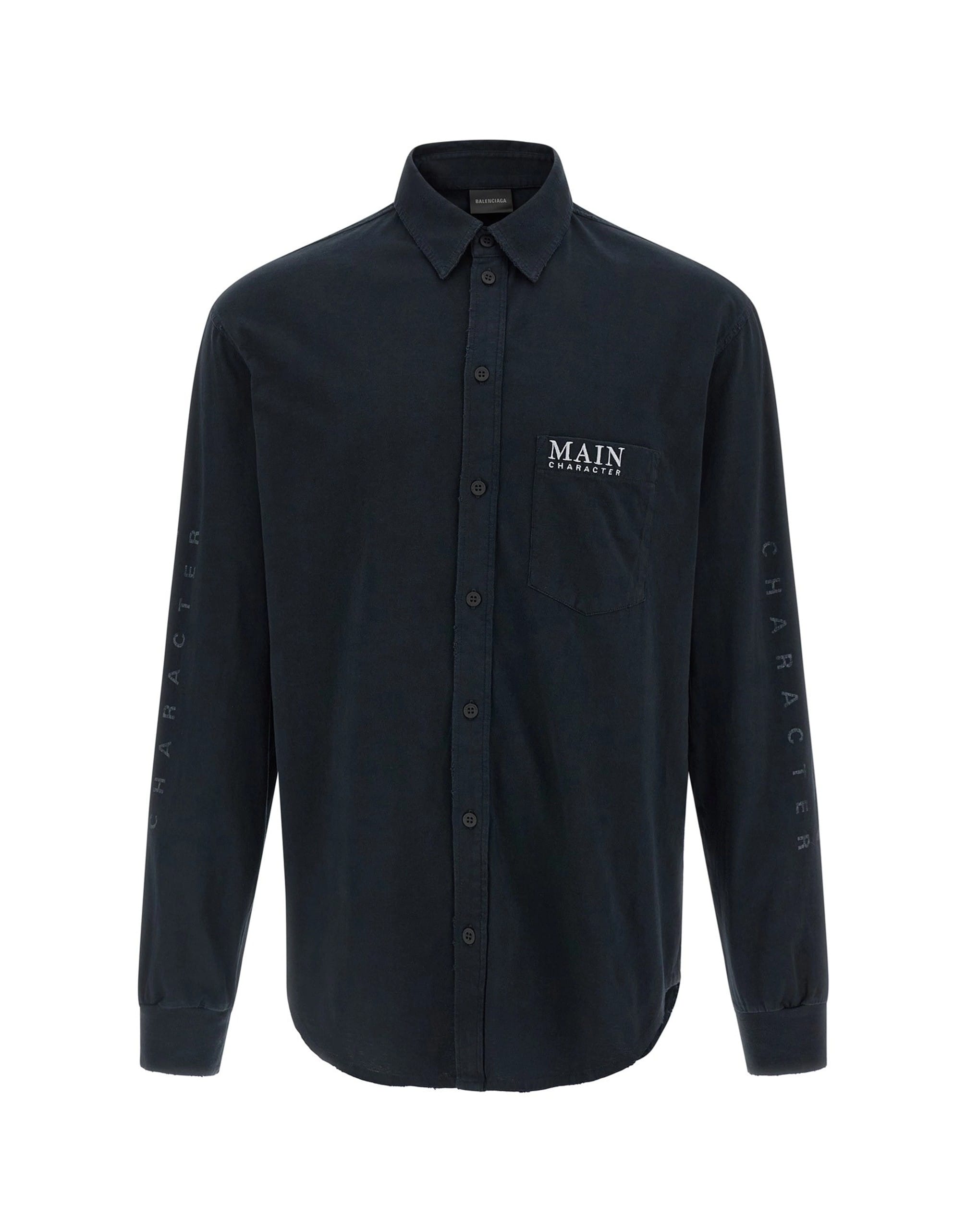 Balenciaga Balenciaga Long Sleeve Shirt Collar T-Shirt