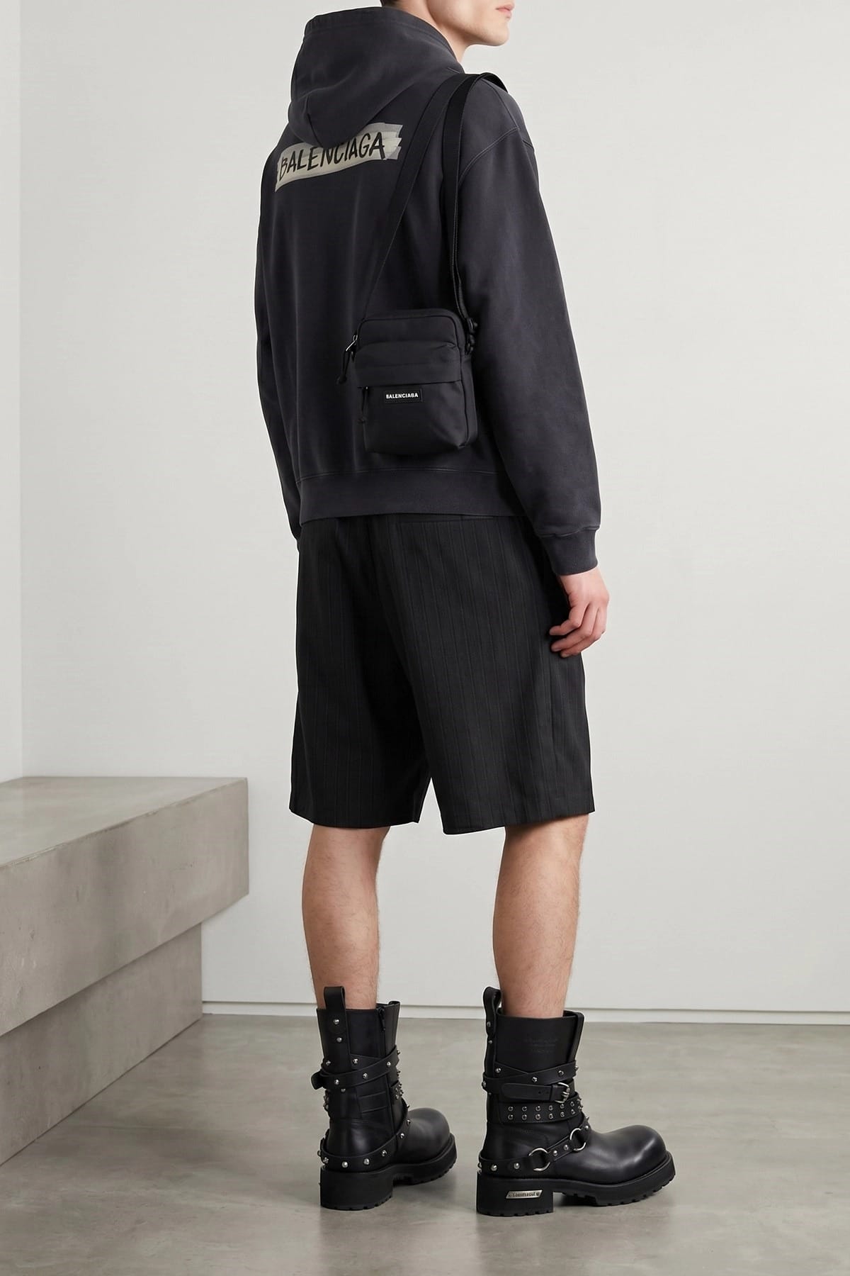 Balenciaga Felpa con Cappuccio Masking Tape - alternate view