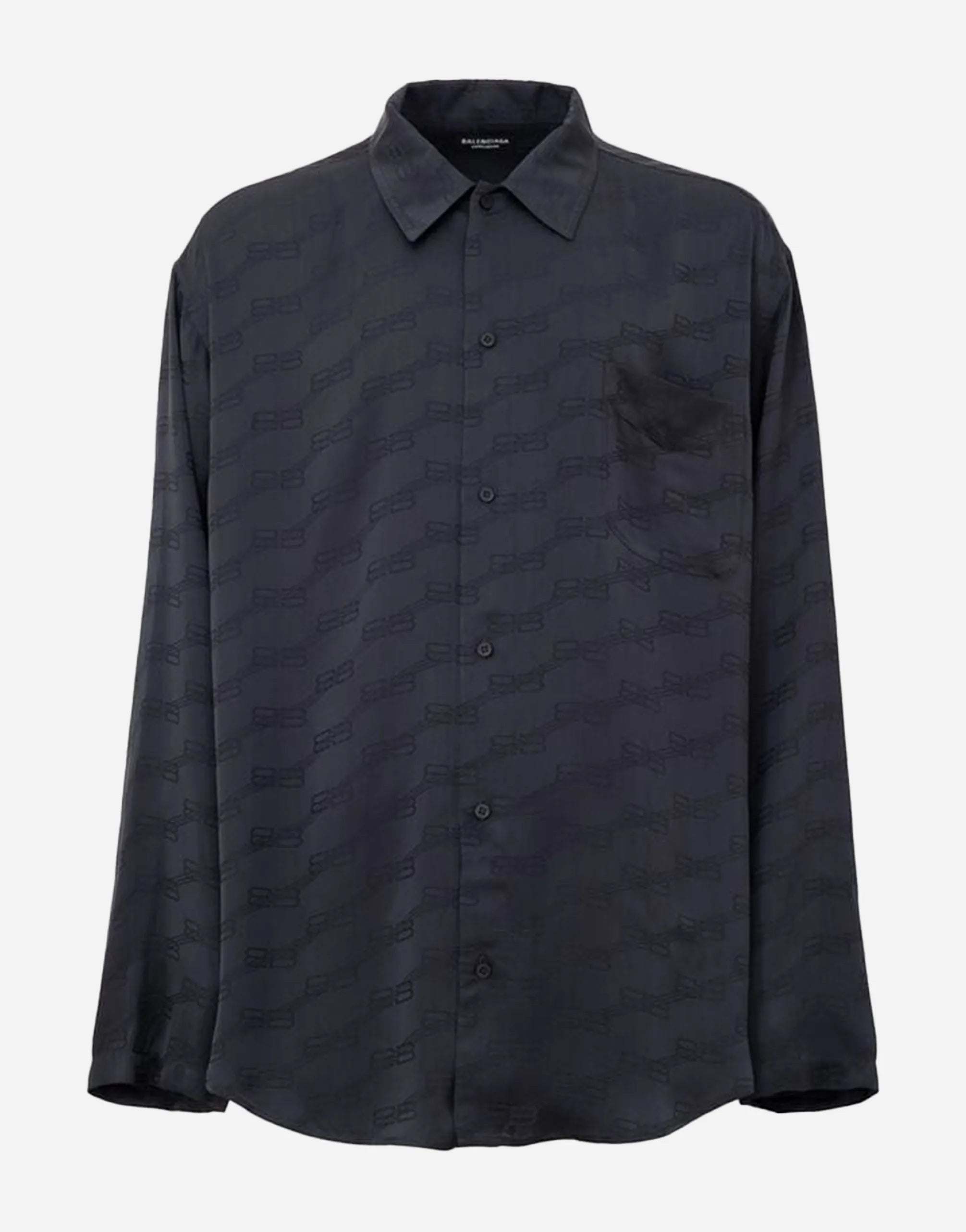 Balenciaga Balenciaga Monogram Button-Up Long Sleeve Shirt