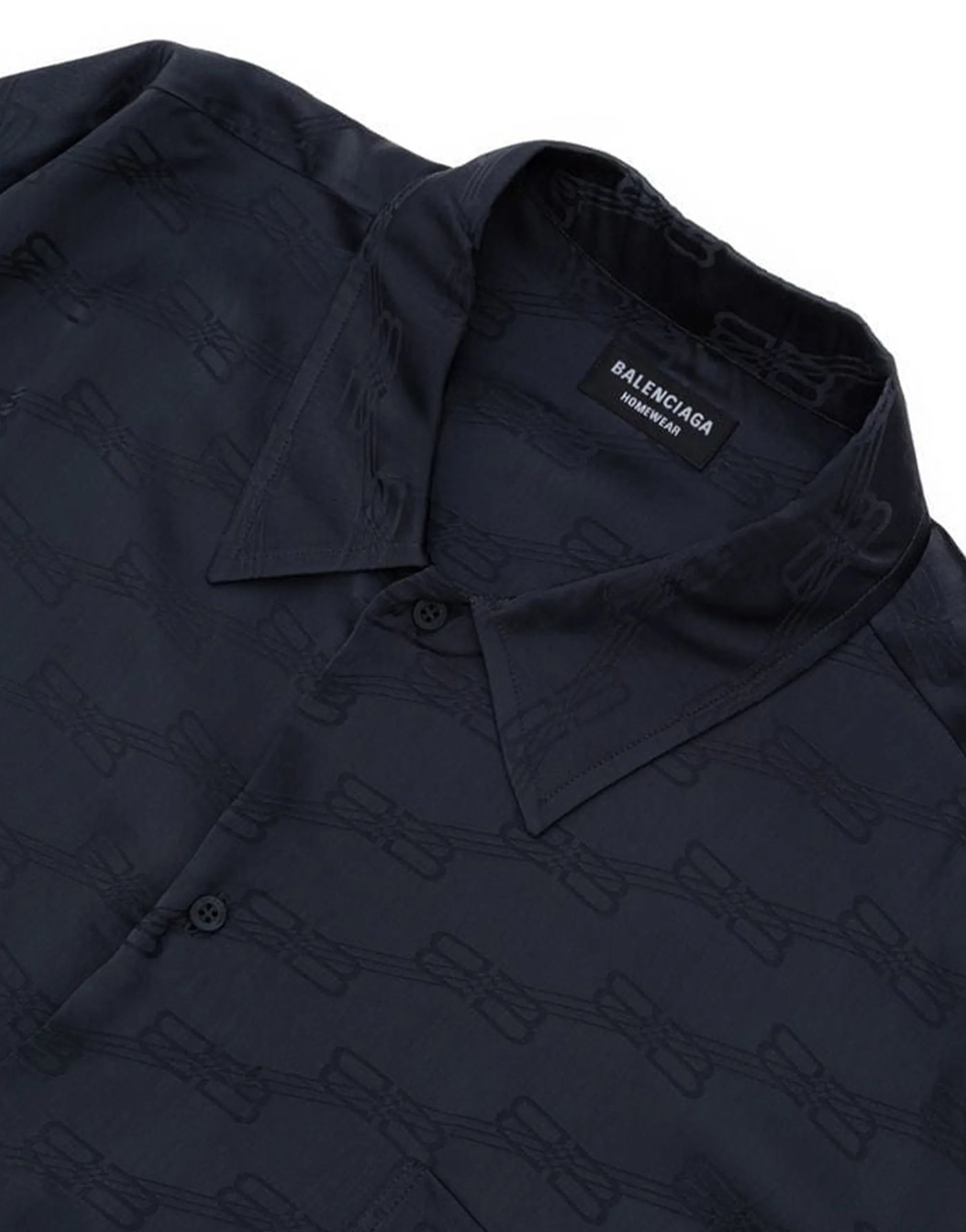 Balenciaga Balenciaga Monogram Button-Up Long Sleeve Shirt