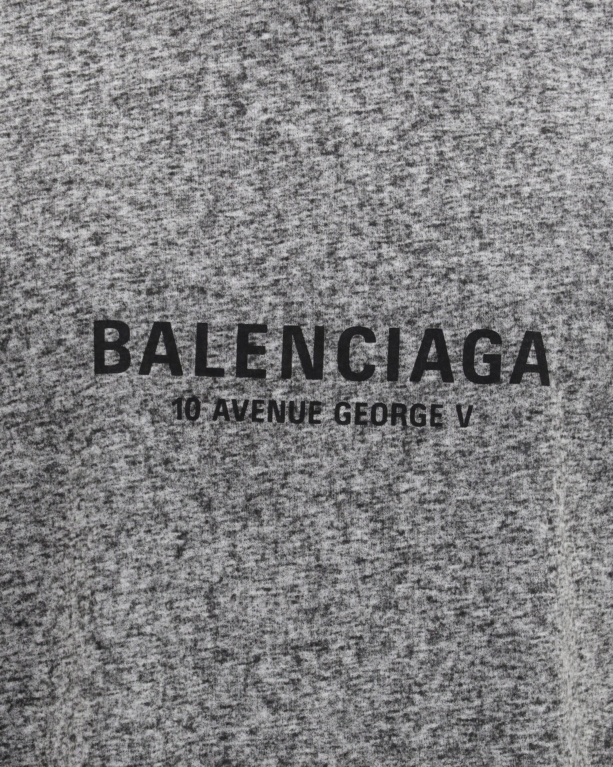 Оверсайз-футболка Balenciaga меланжевая