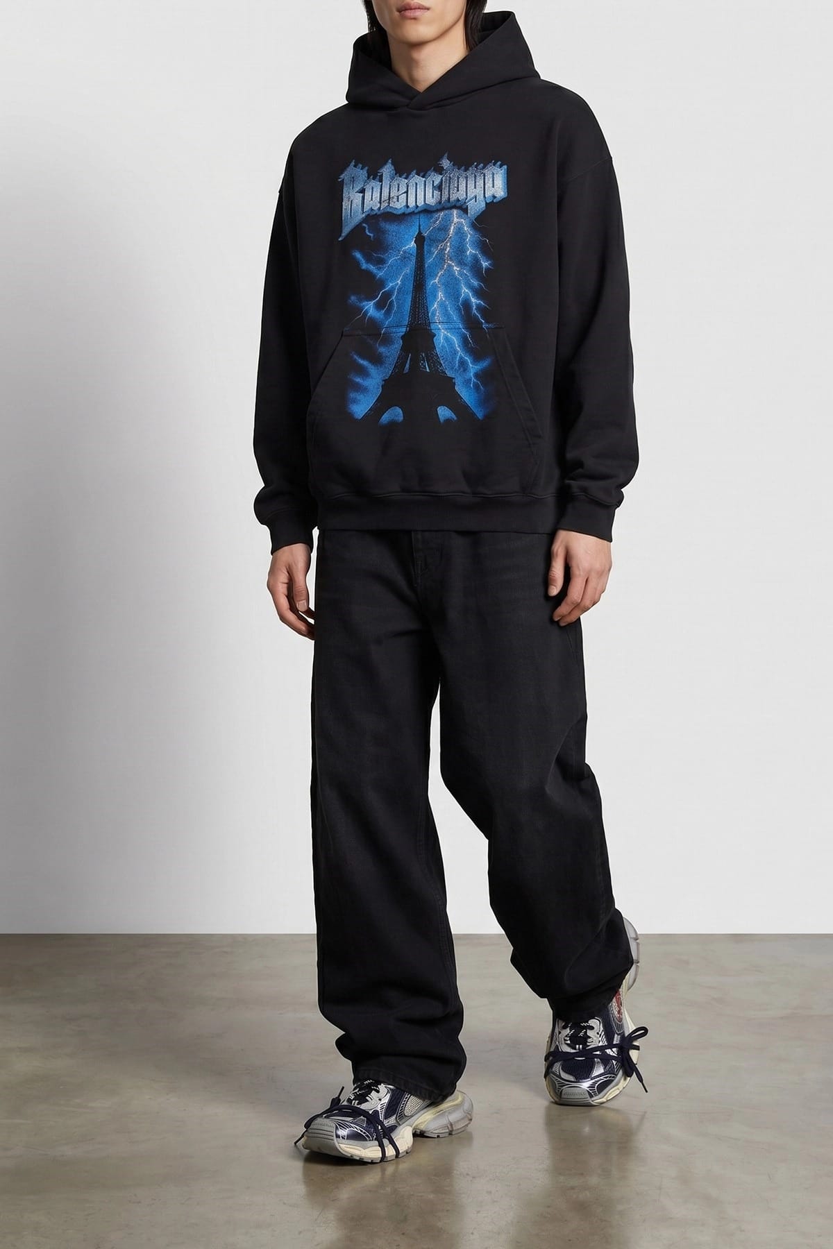 トップス balenciaga ciaobellopulleduphoodie XS Balenciaga Moletom com Capuz Paris Thunderstorm | Sendegaro BR