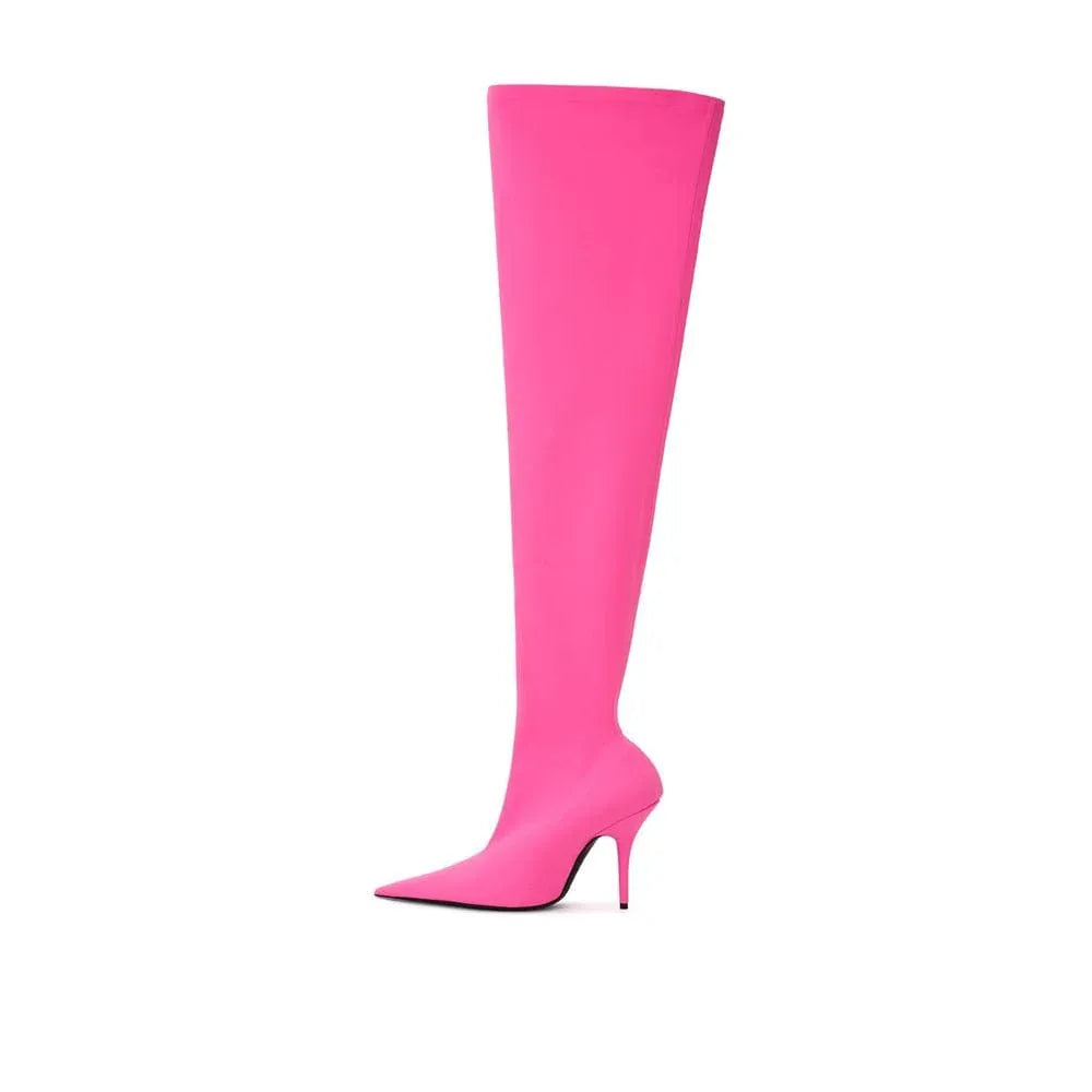 Balenciaga Balenciaga Pointed Toe High Heel Knee-High Boots