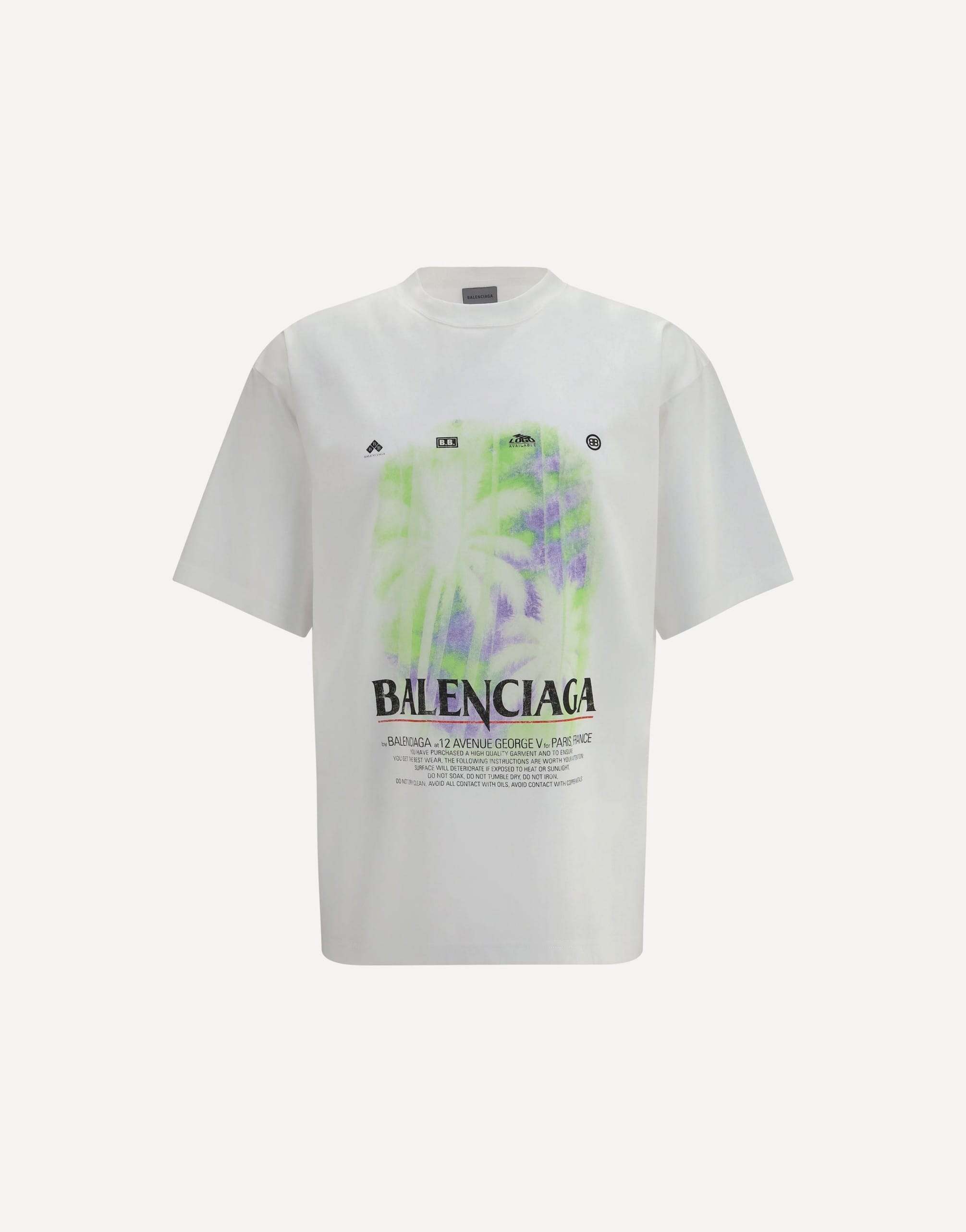 Balenciaga Balenciaga Printed Cotton T-Shirt