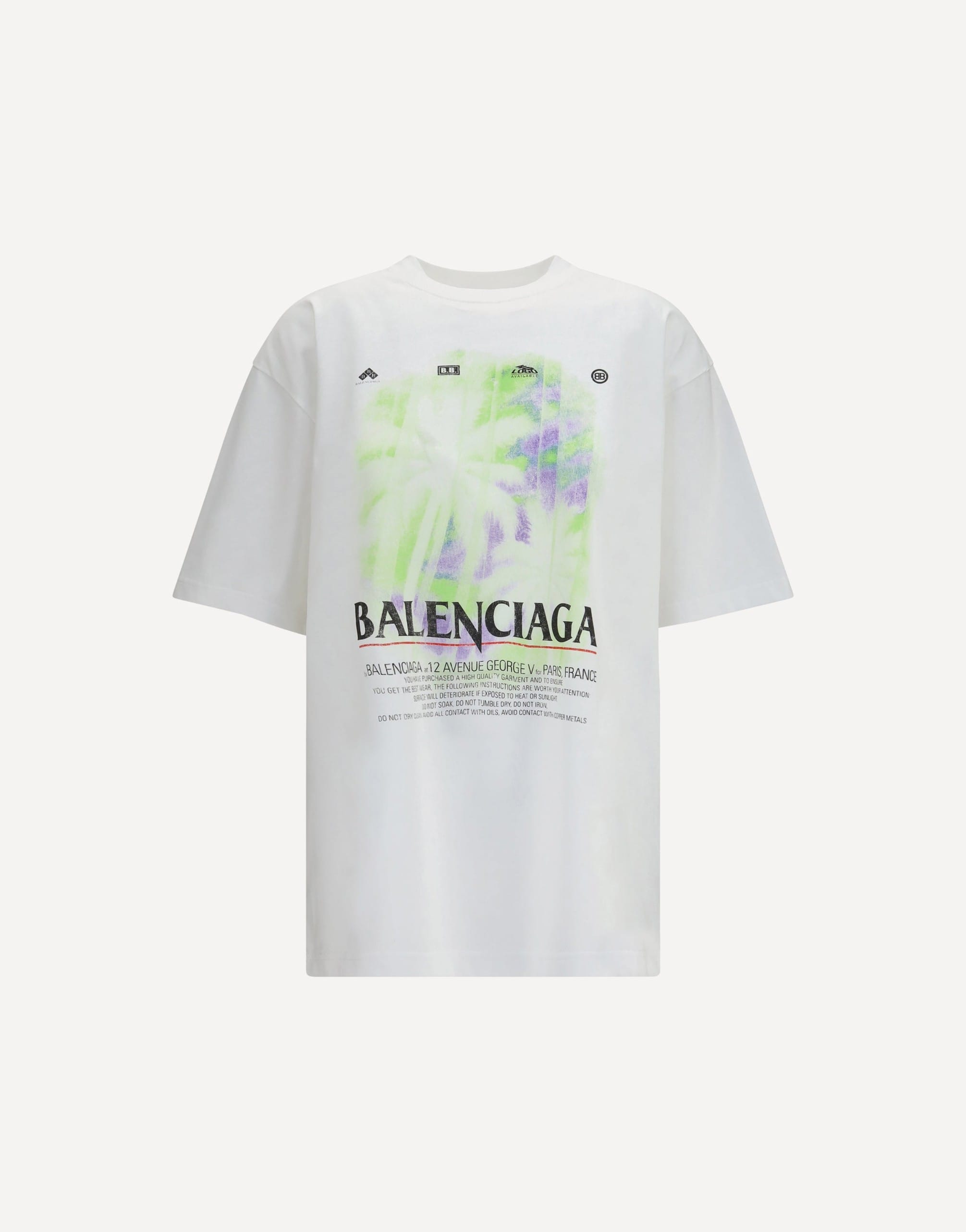 Balenciaga Balenciaga Printed Cotton T-Shirt