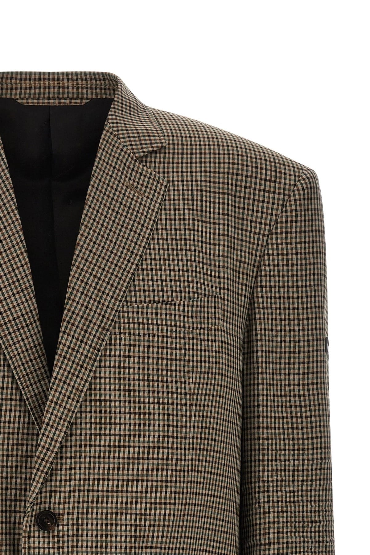 Balenciaga Balenciaga Sb Check Lyocell Blazer