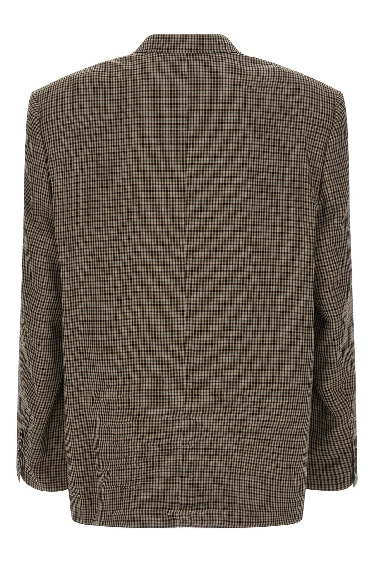 Balenciaga Balenciaga Sb Check Lyocell Blazer