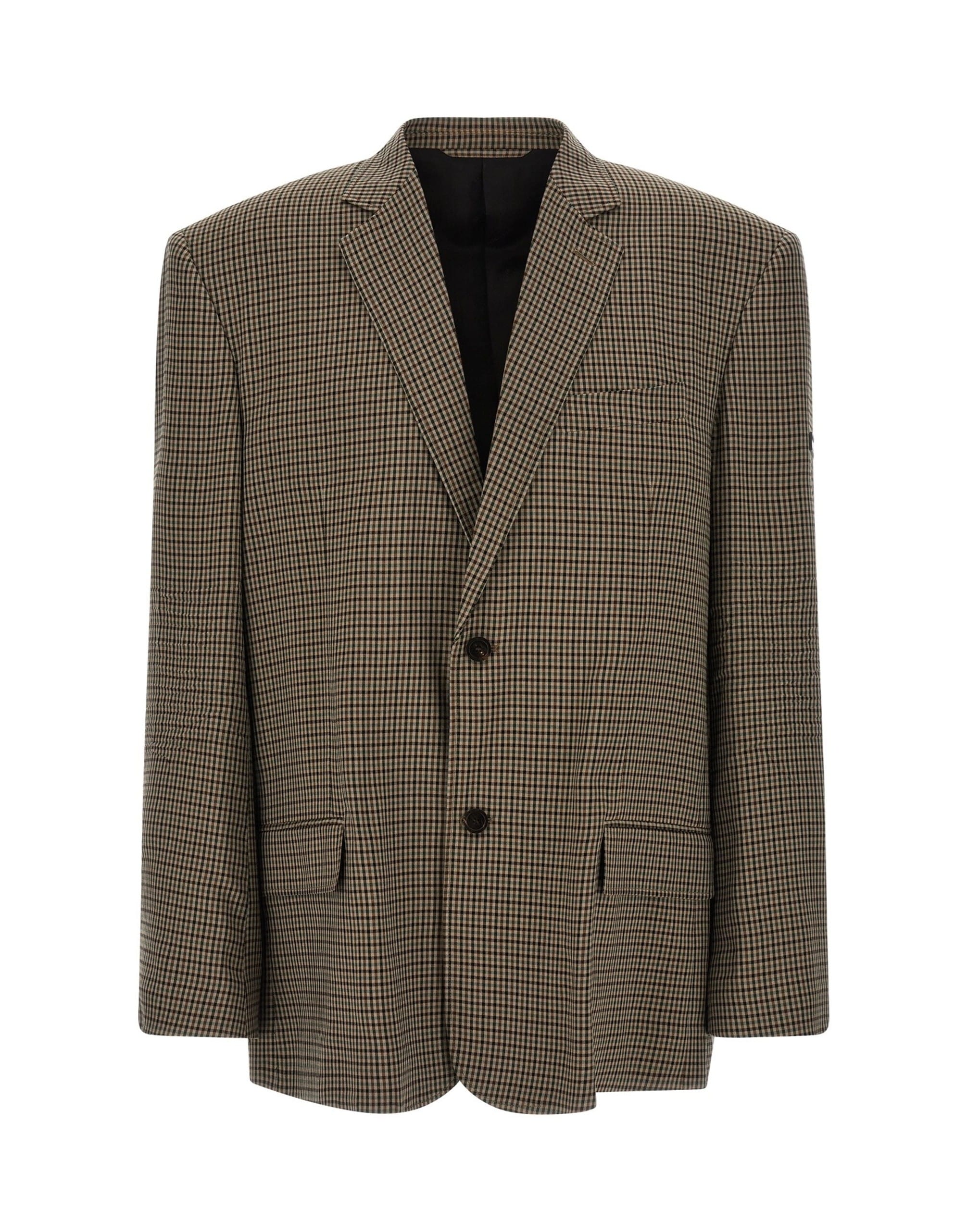 Balenciaga Balenciaga Sb Check Lyocell Blazer