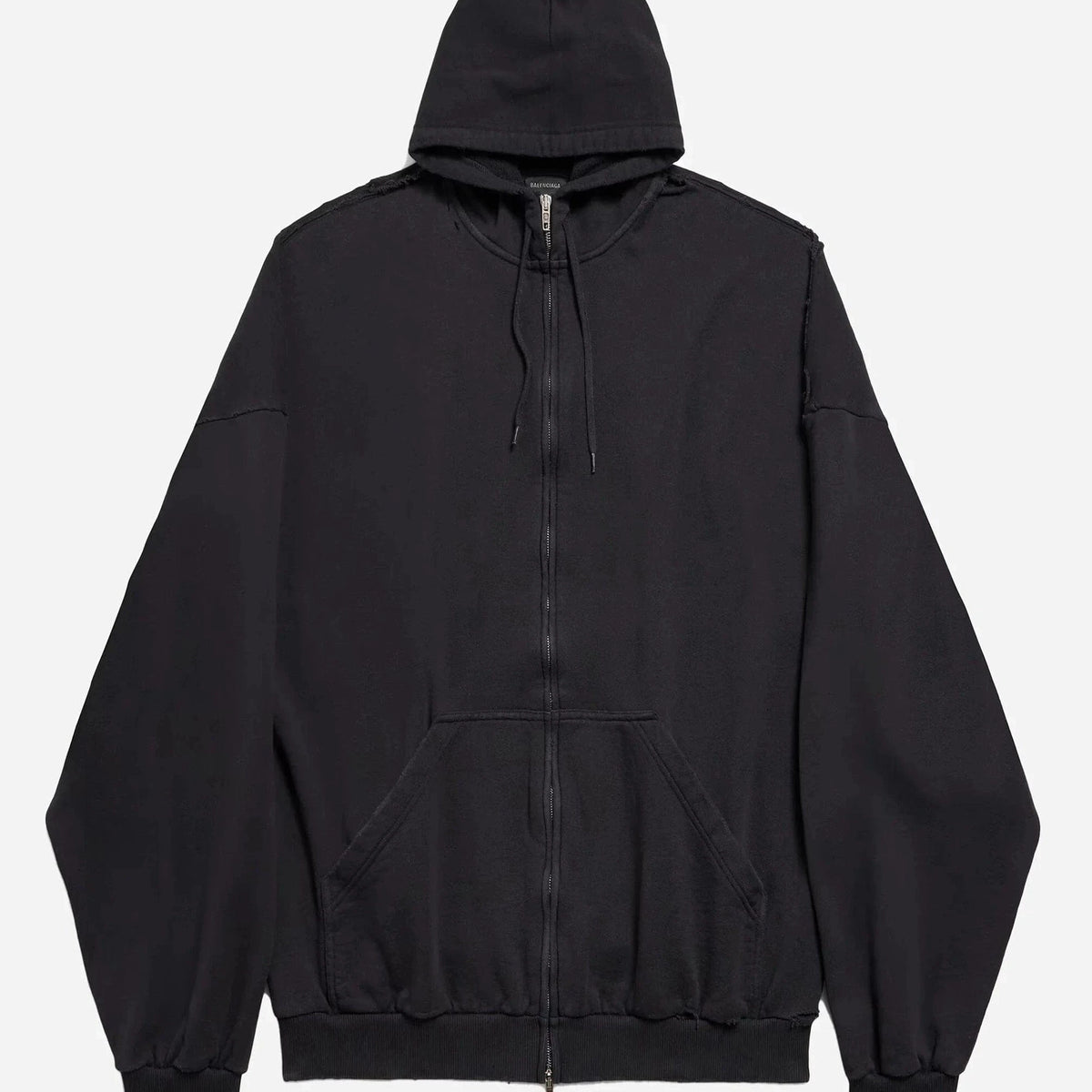 Balenciaga Security Tape Logo Large Zip-up Hoodie | Sendegaro Balenciaga Security Tape Logo Large Zip-up Hoodie | Sendegaro