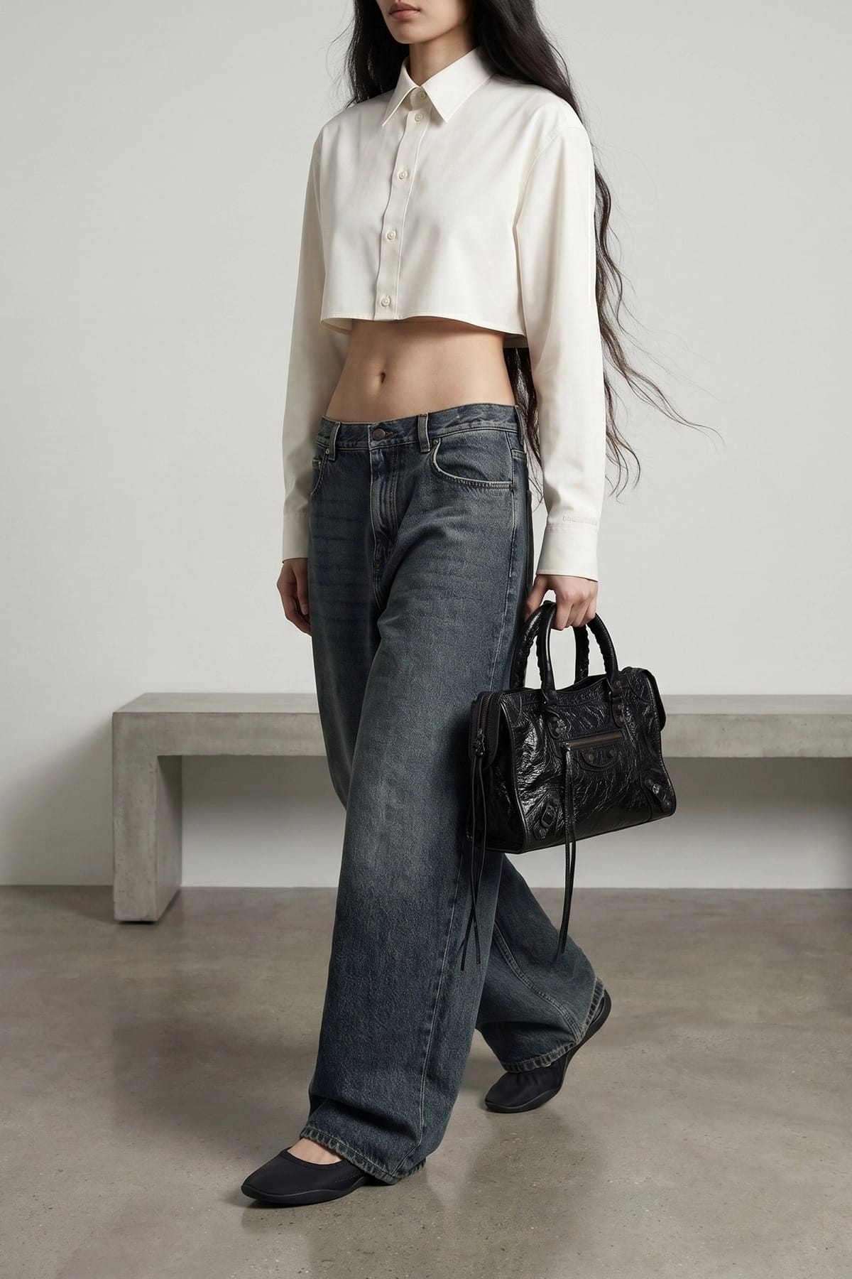 Balenciaga Shibuya Satijnen Ballerina's - alternate view