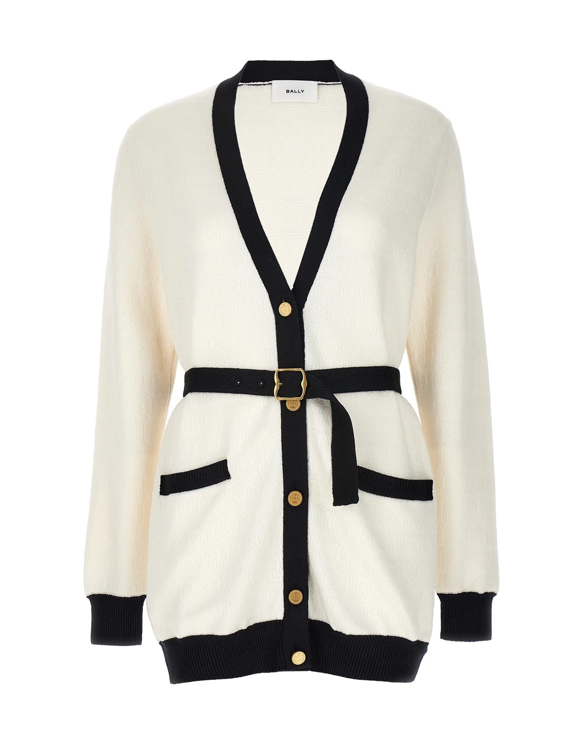 Bally Bally Jacquard Logo Cardigan