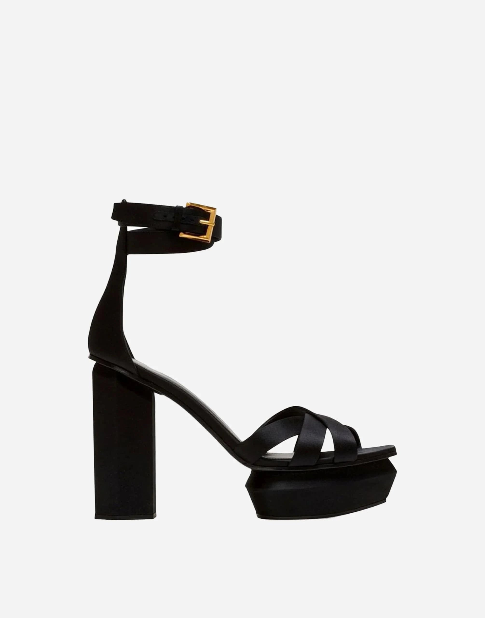 Balmain Ava 130mm Satin Platform Sandals