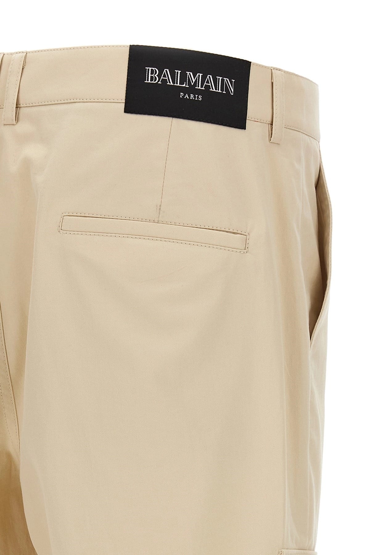 Balmain Balmain Beige Cargo Crop Pants