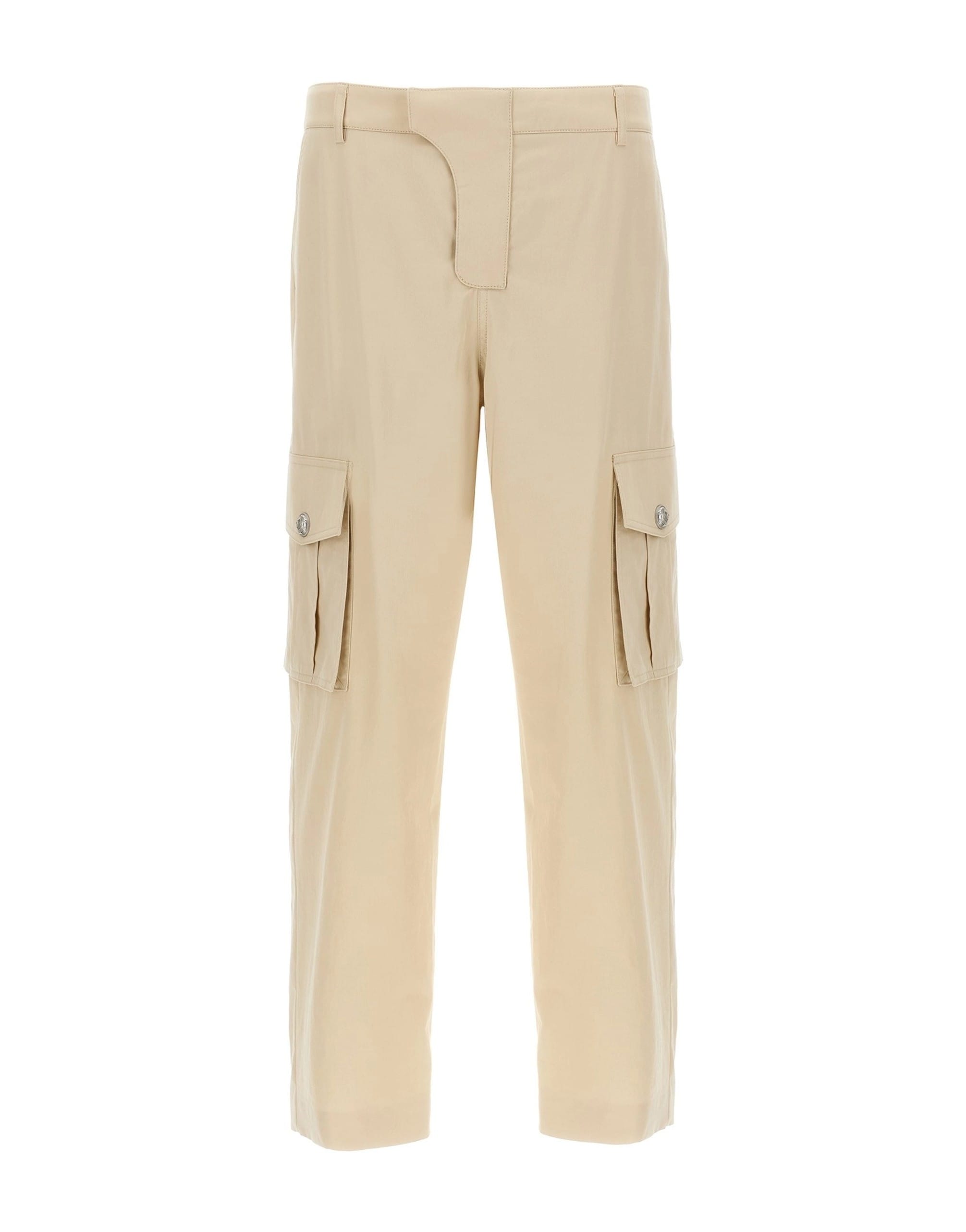 Balmain Balmain Beige Cargo Crop Pants