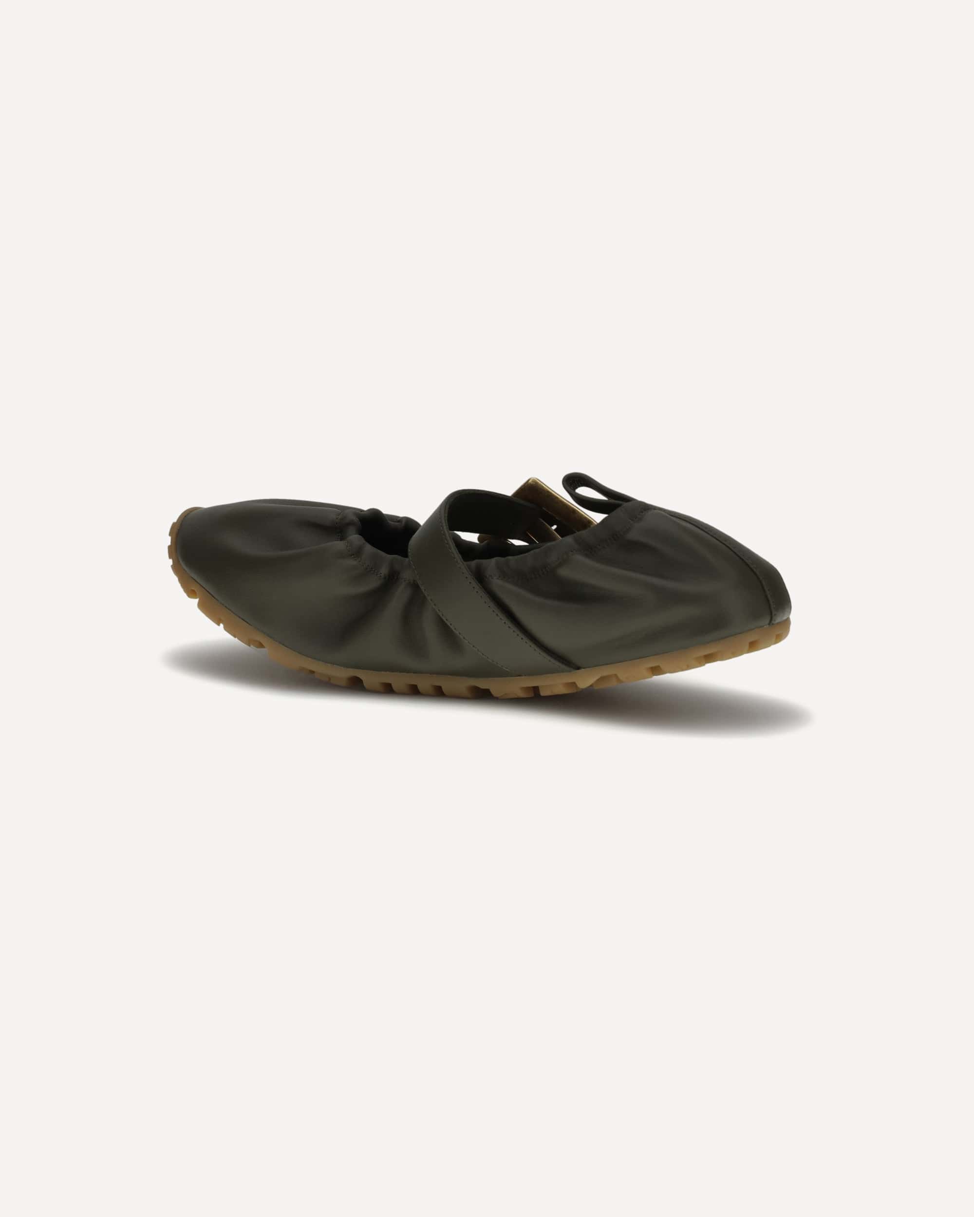 Balmain Balmain Buckle Strap Ballerina Flats