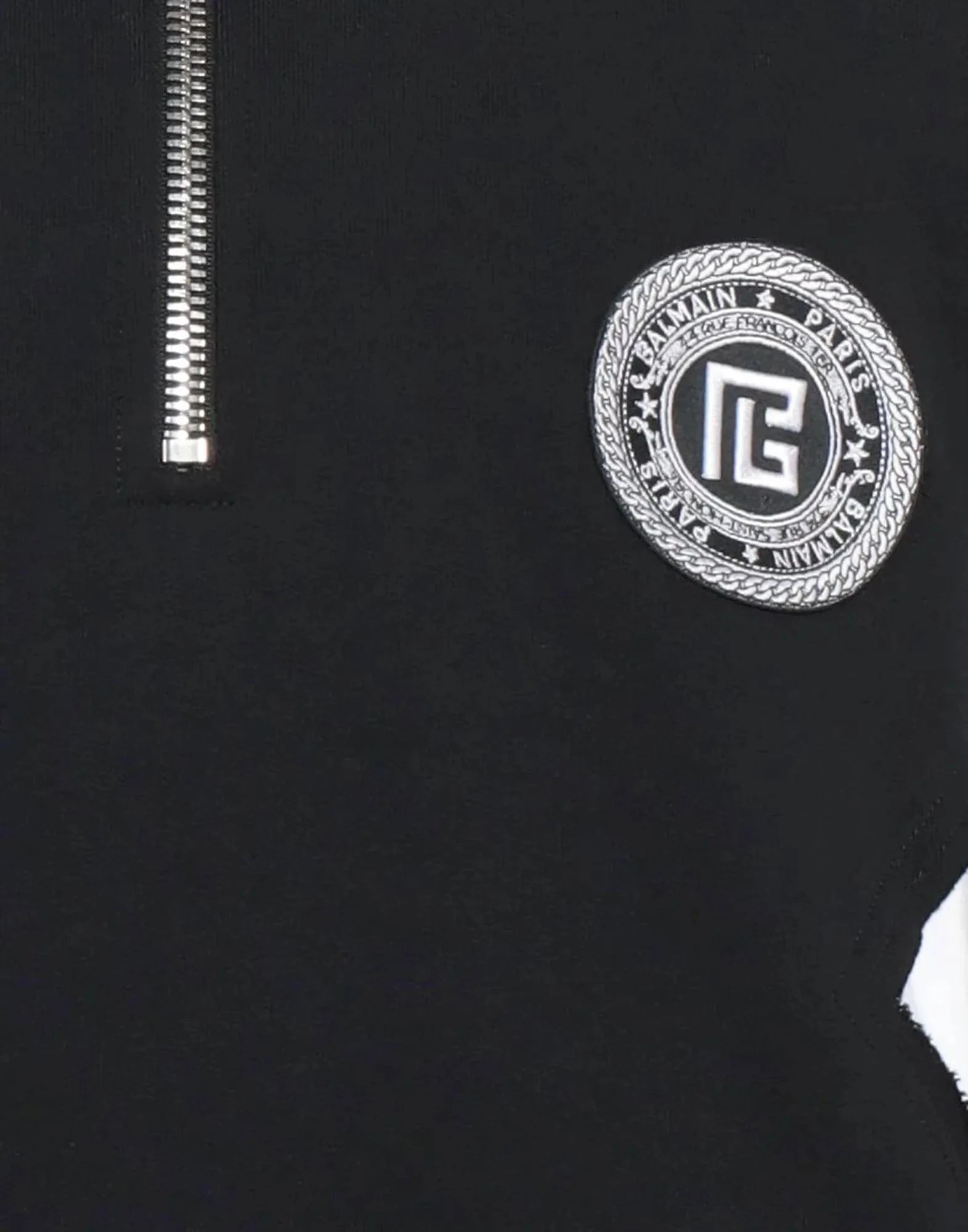 Balmain Circle Logo Cotton Sweatshirt