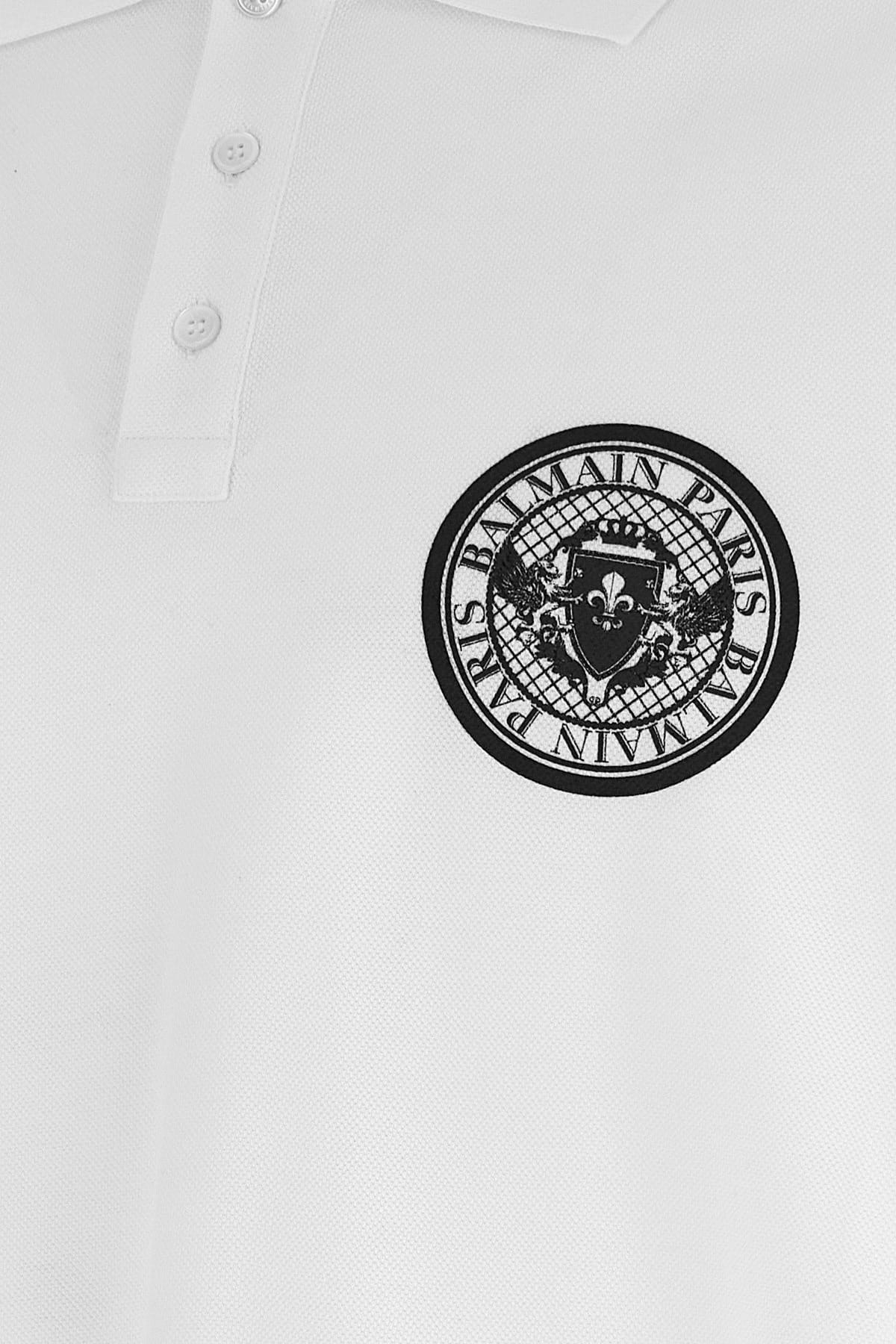 Balmain Balmain Coin Print Polo Shirt