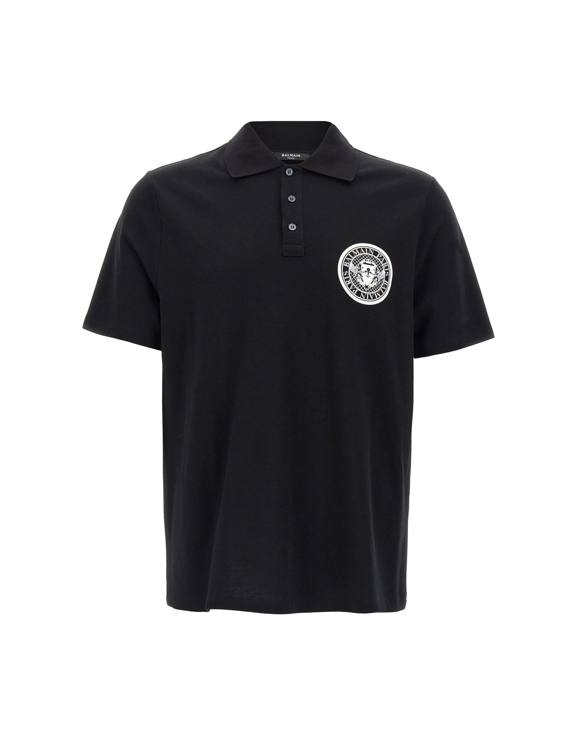 Balmain Balmain Coin Print Polo Shirt