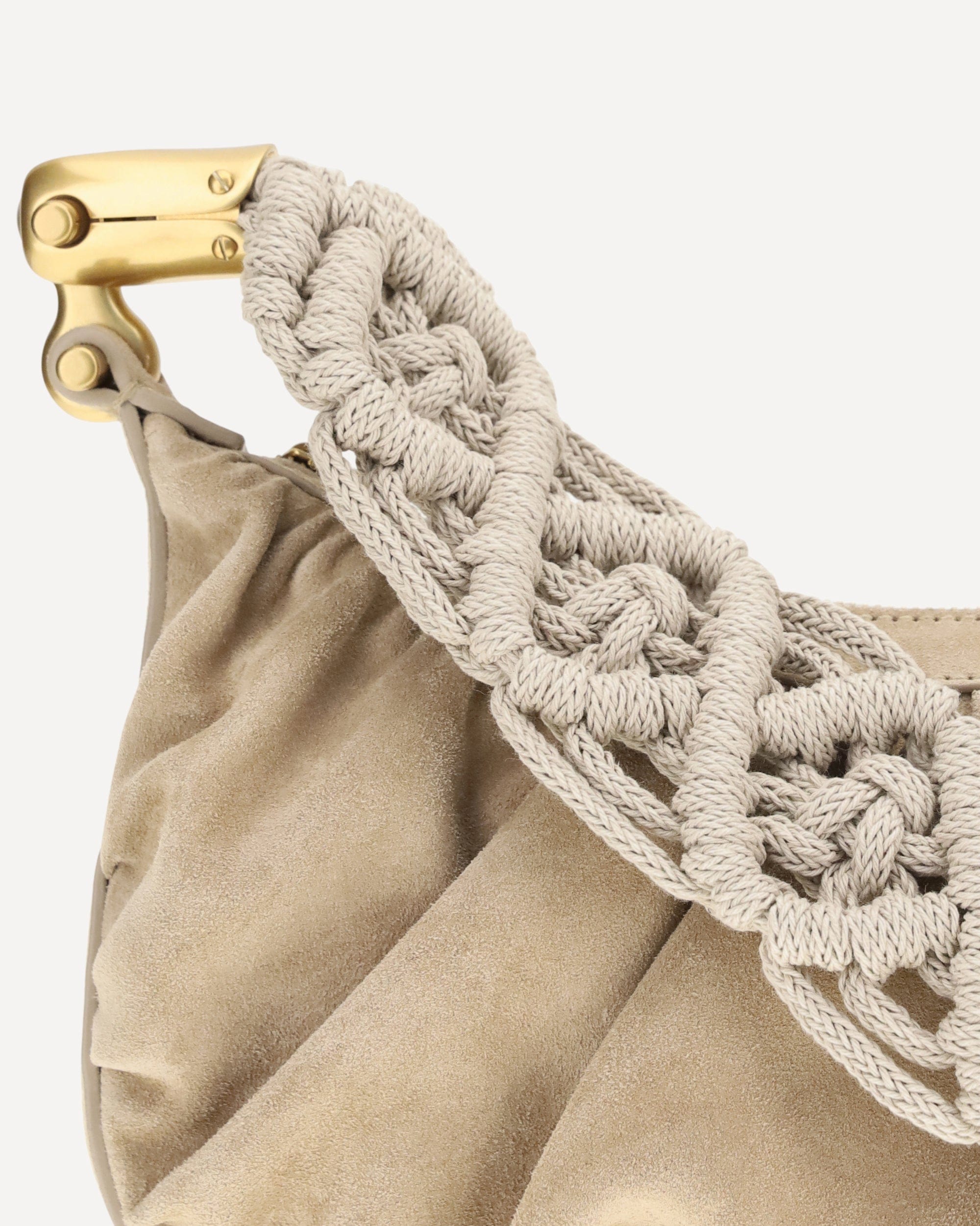 Balmain Ebane Semi-Circular Shoulder Bag