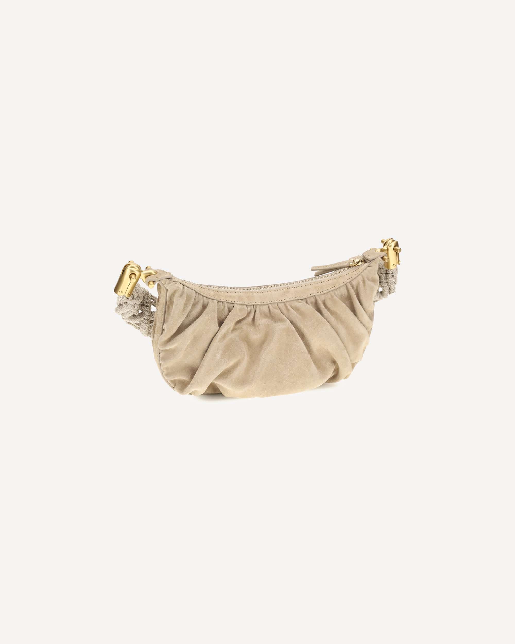 Balmain Ebane Semi-Circular Shoulder Bag