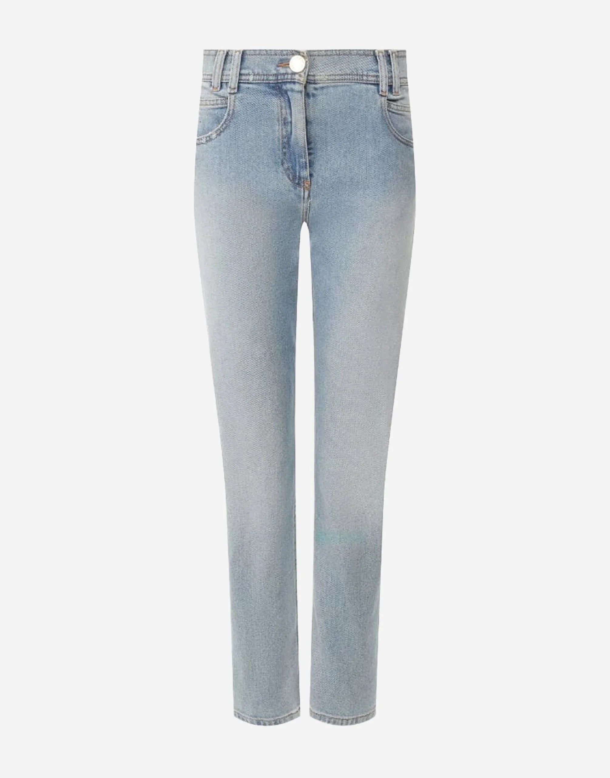 Balmain Embroidered Logo Jeans