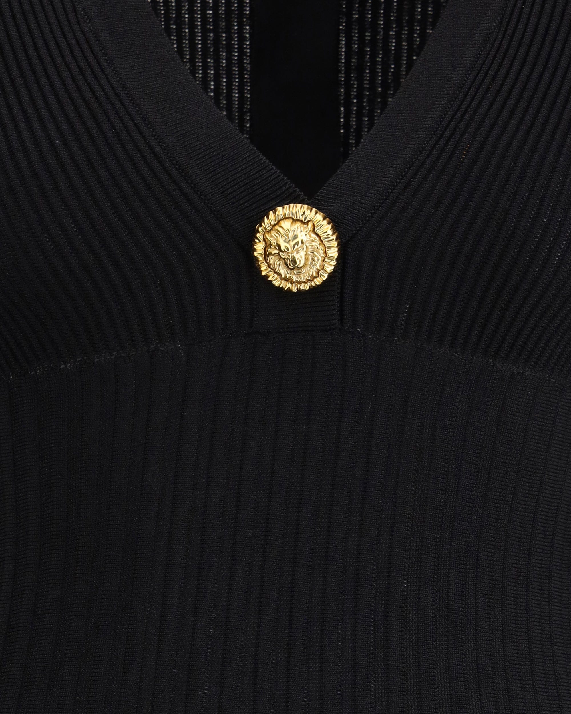 Balmain Flared Knit Mini Dress