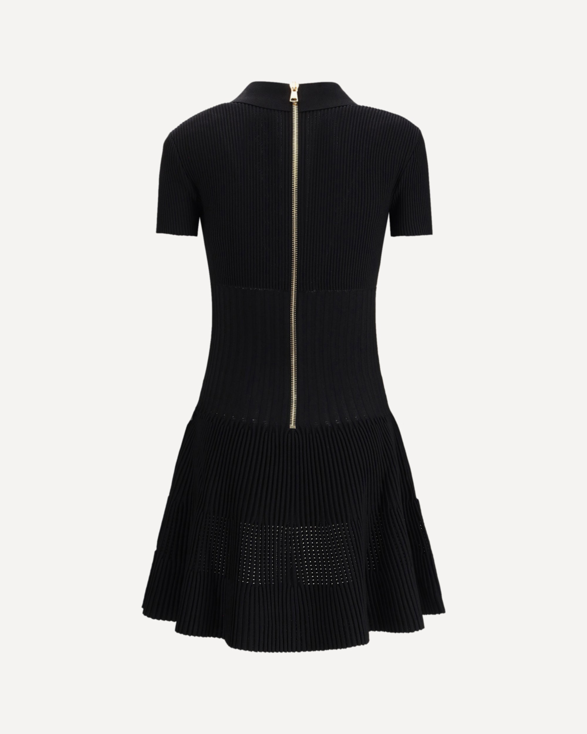 Balmain Flared Knit Mini Dress