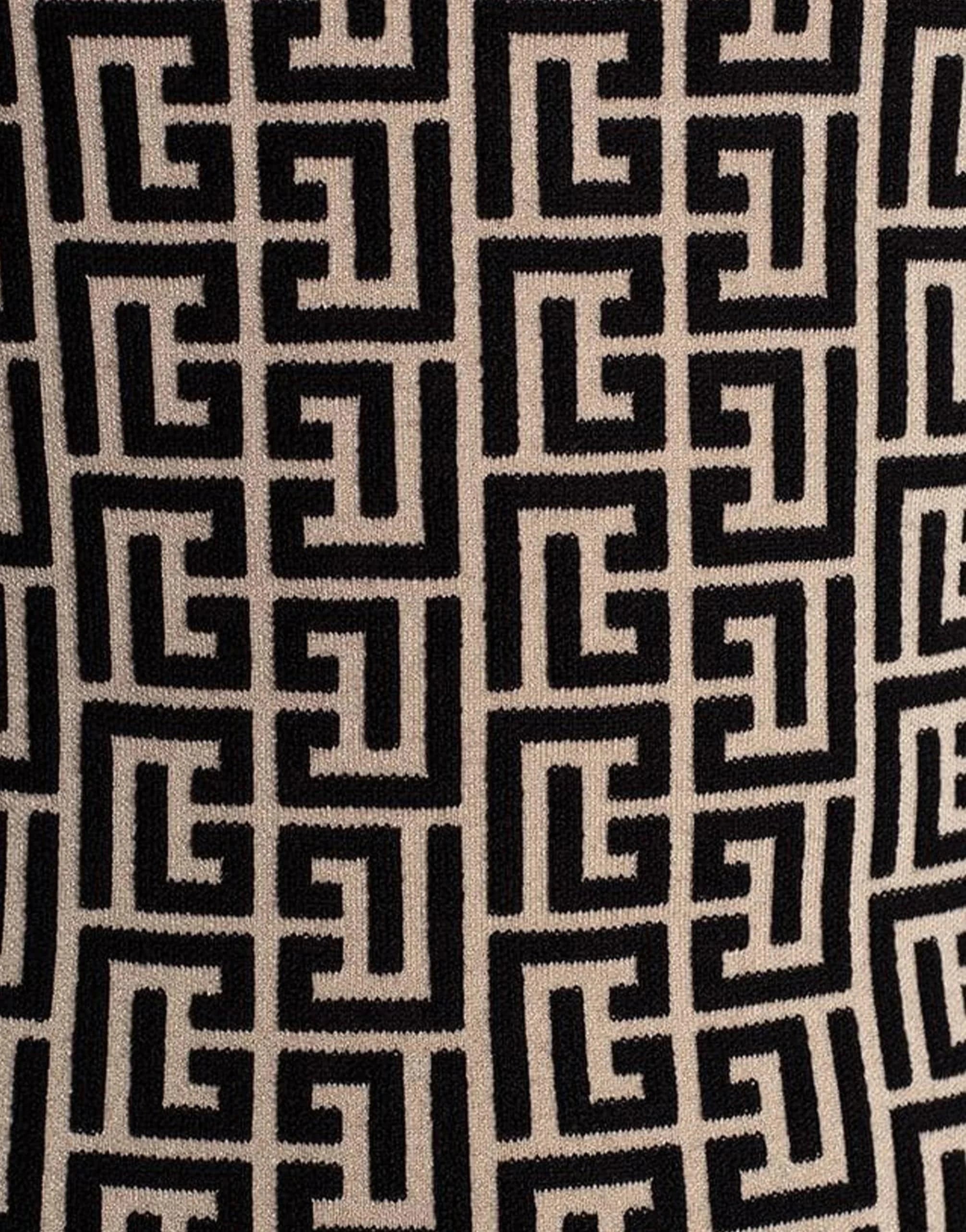 Balmain Geometric Logo Pattern Bodysuit