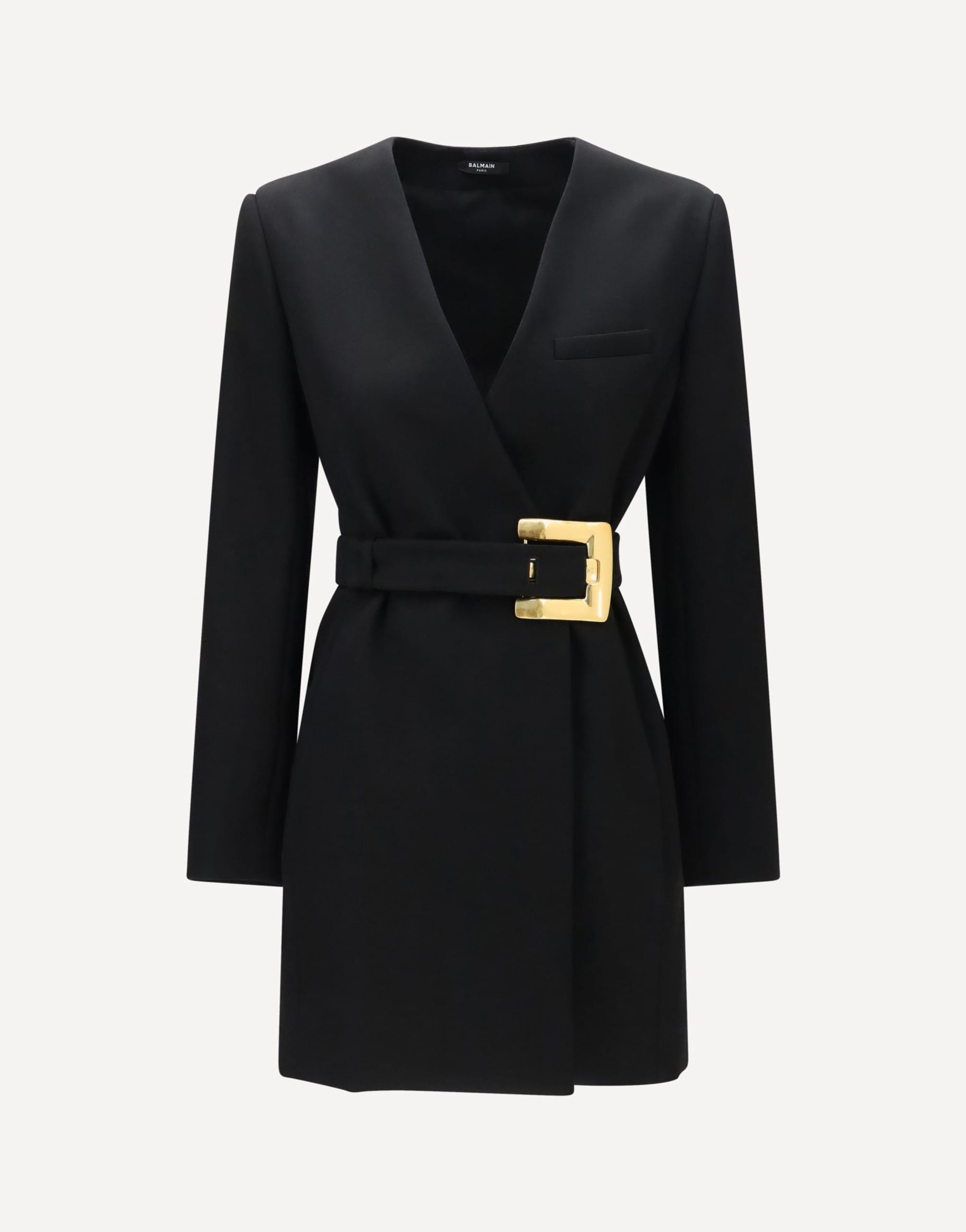 Balmain Balmain Grain De Poudre Blazer With Belt