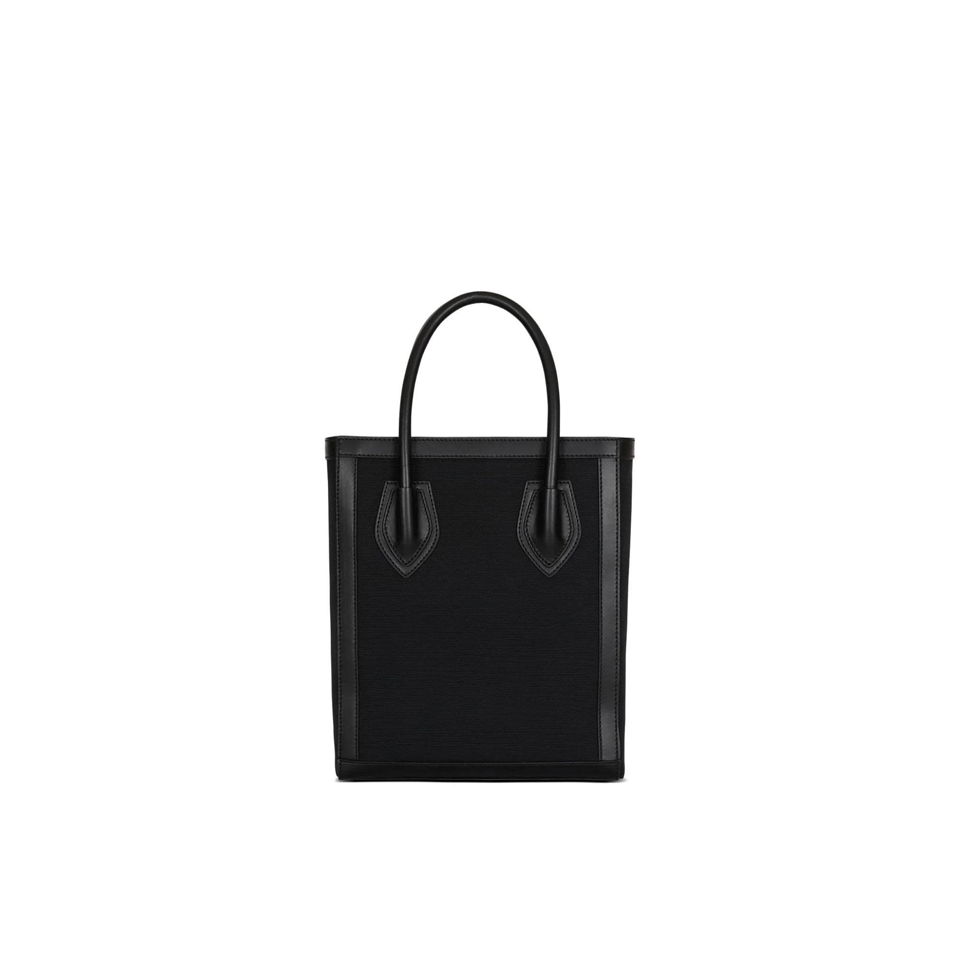 Balmain Leather-Trimmed Canvas Tote Bag