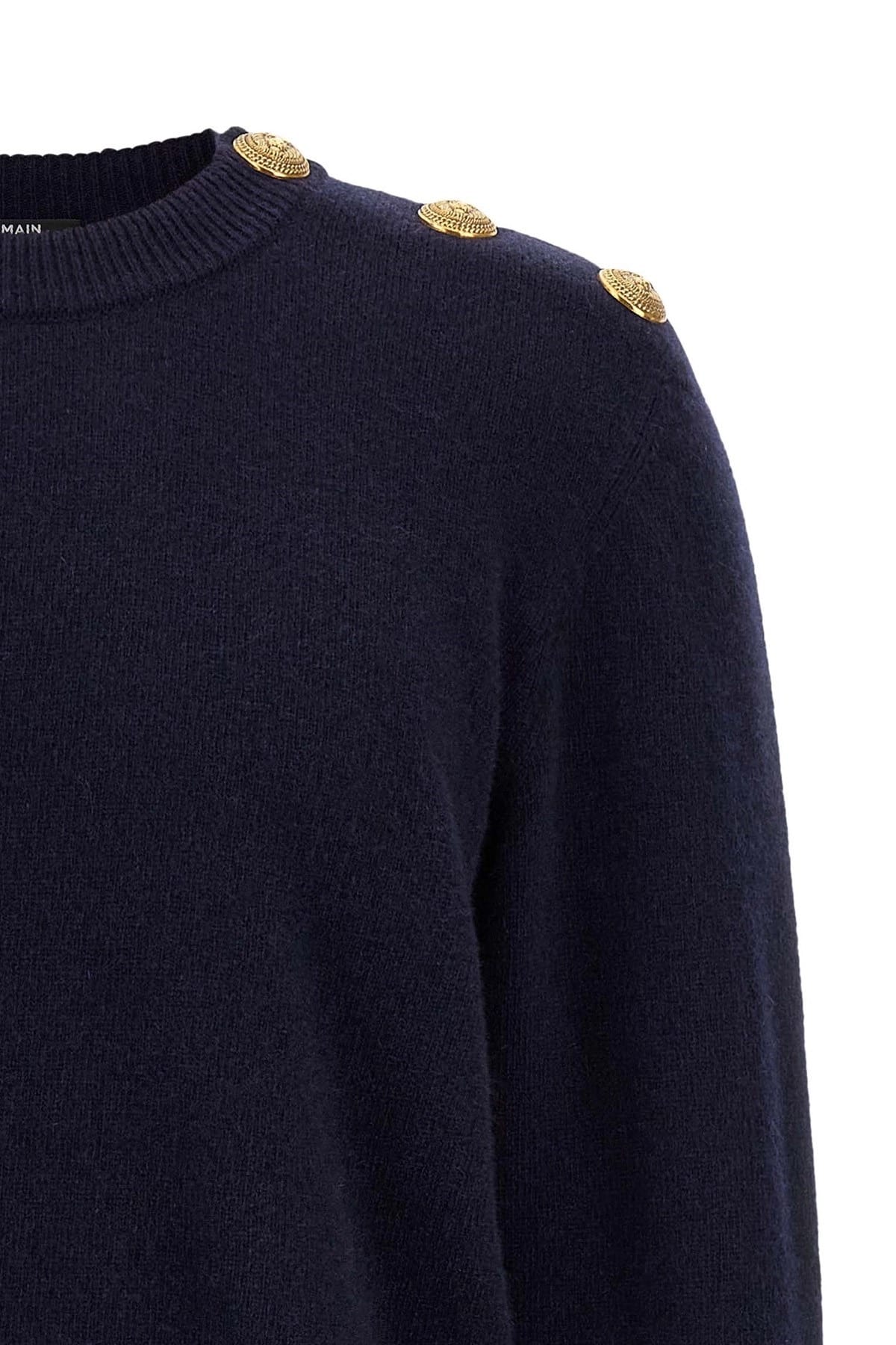 Balmain Balmain Leone Catena Button Sweater