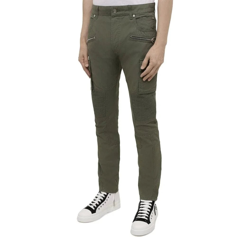 Balmain Logo Print Cargo Pants
