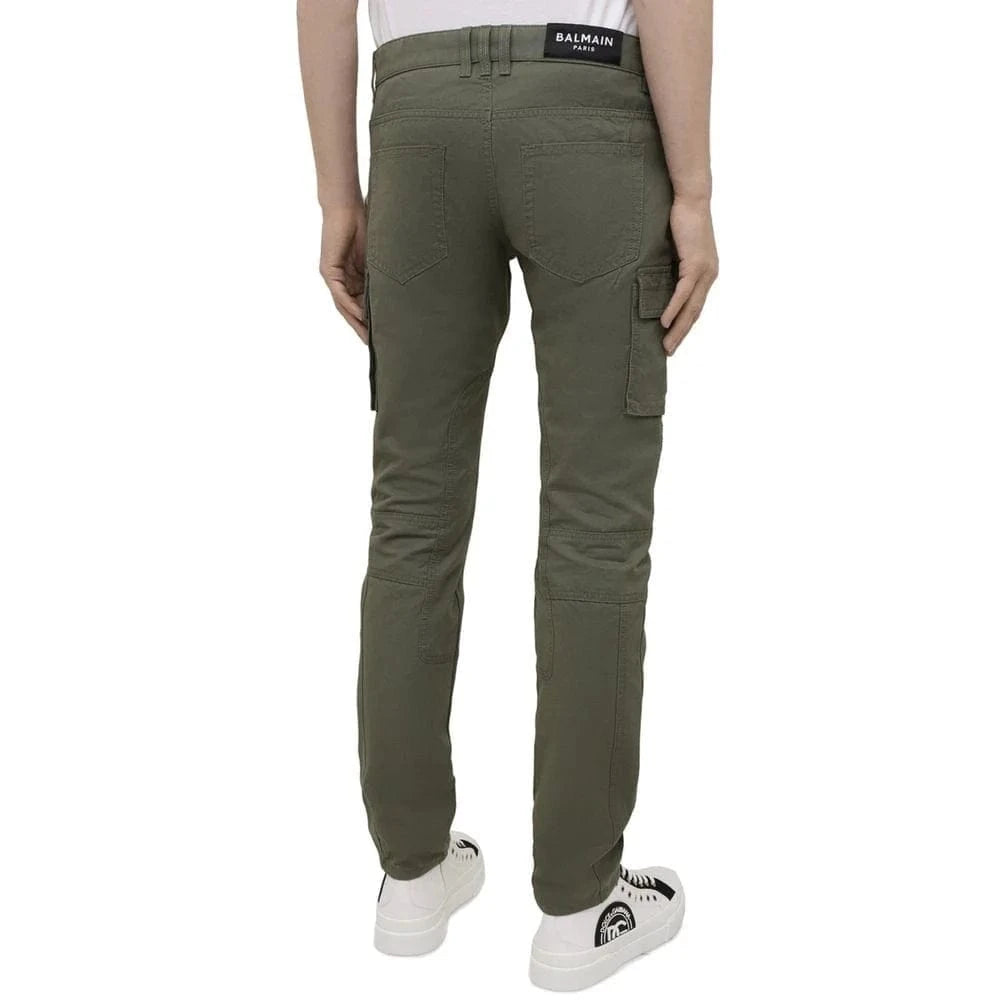 Balmain Logo Print Cargo Pants