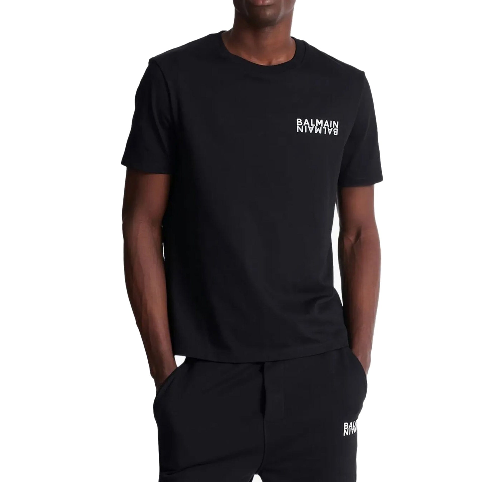 Balmain Logo-Print Cotton T-Shirt