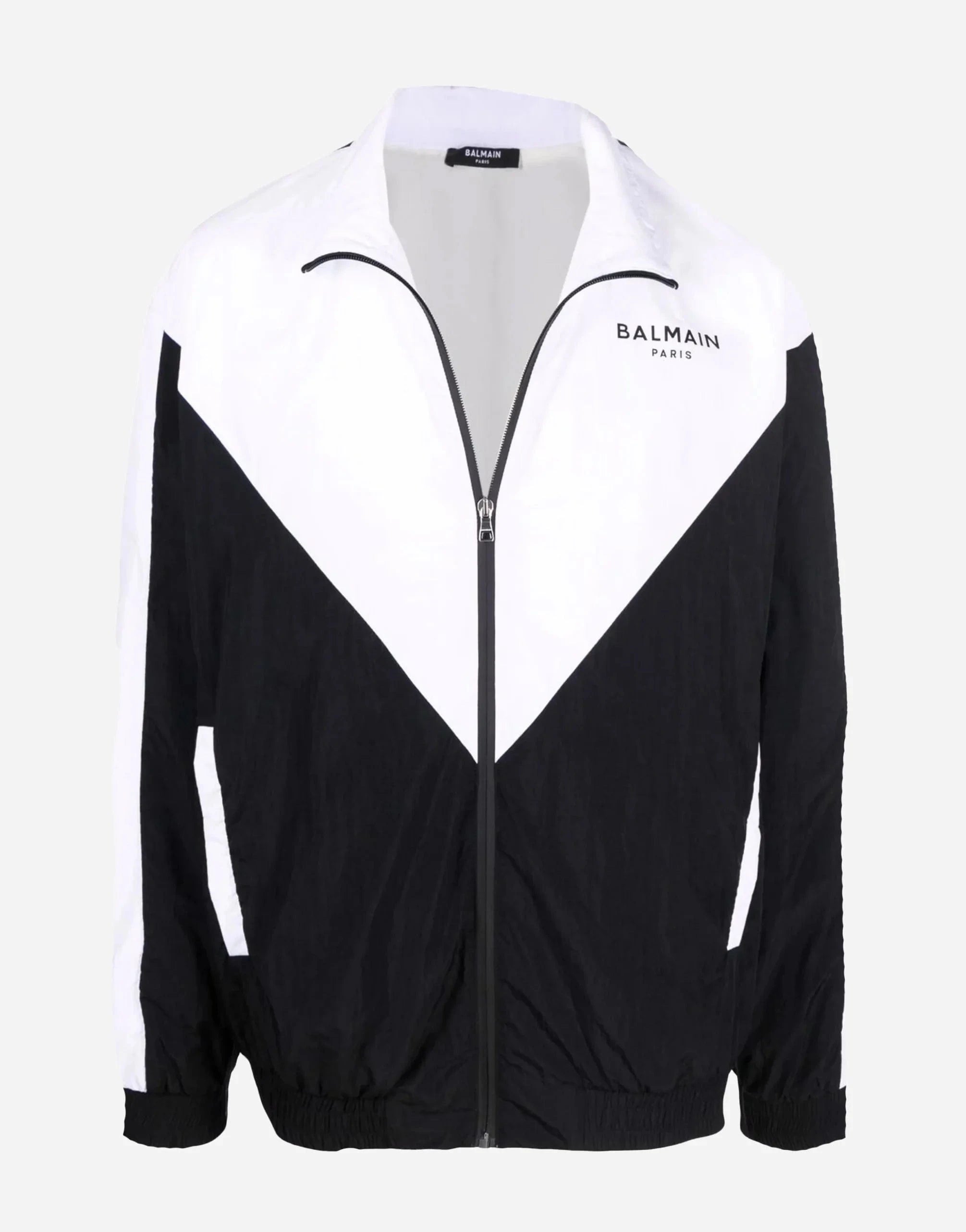 Balmain Logo-Print Multi-Cut Track Jacket