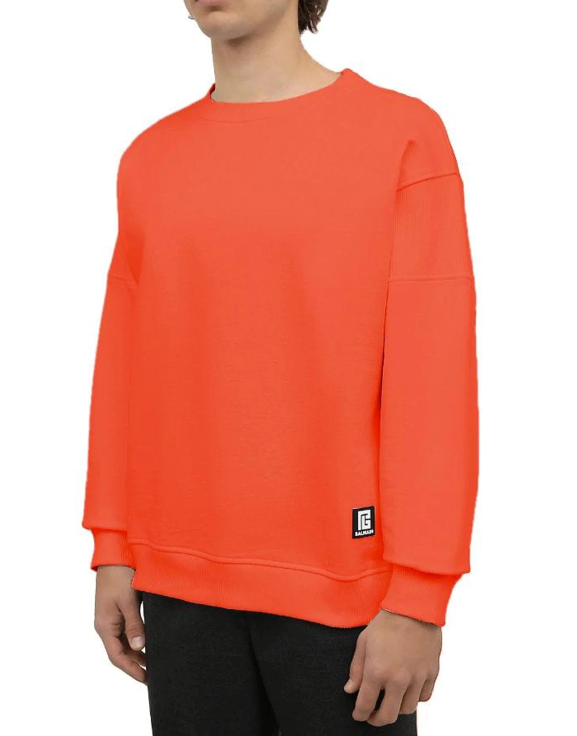 Balmain Logo Print Sweatshirt