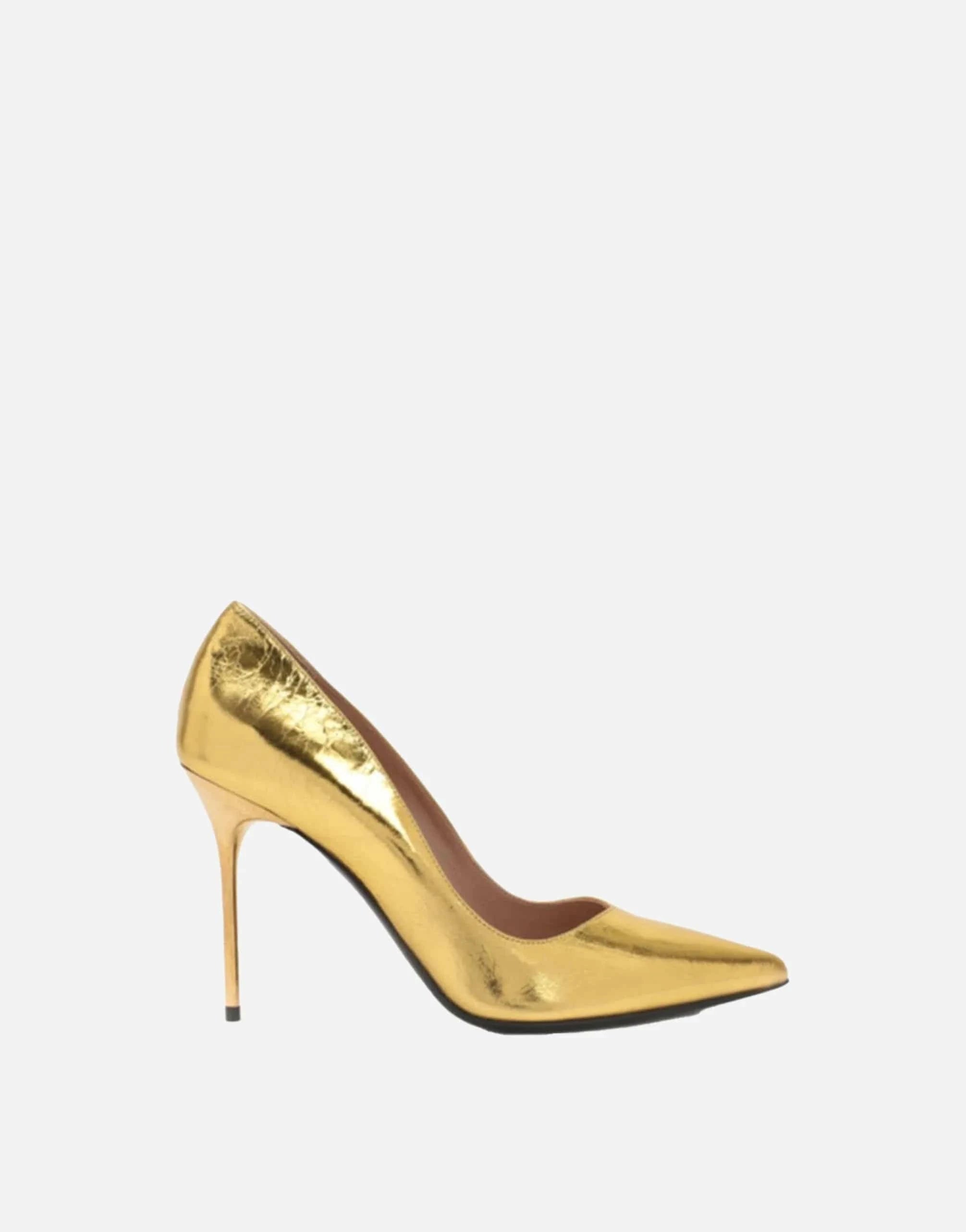 Balmain Metallic Crinkled Pumps