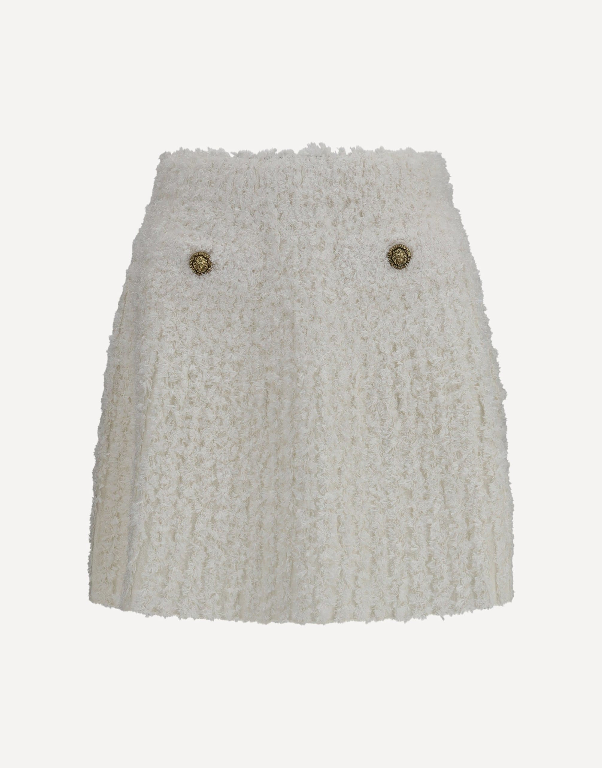 Balmain Mini Skirt With Decorative Buttons