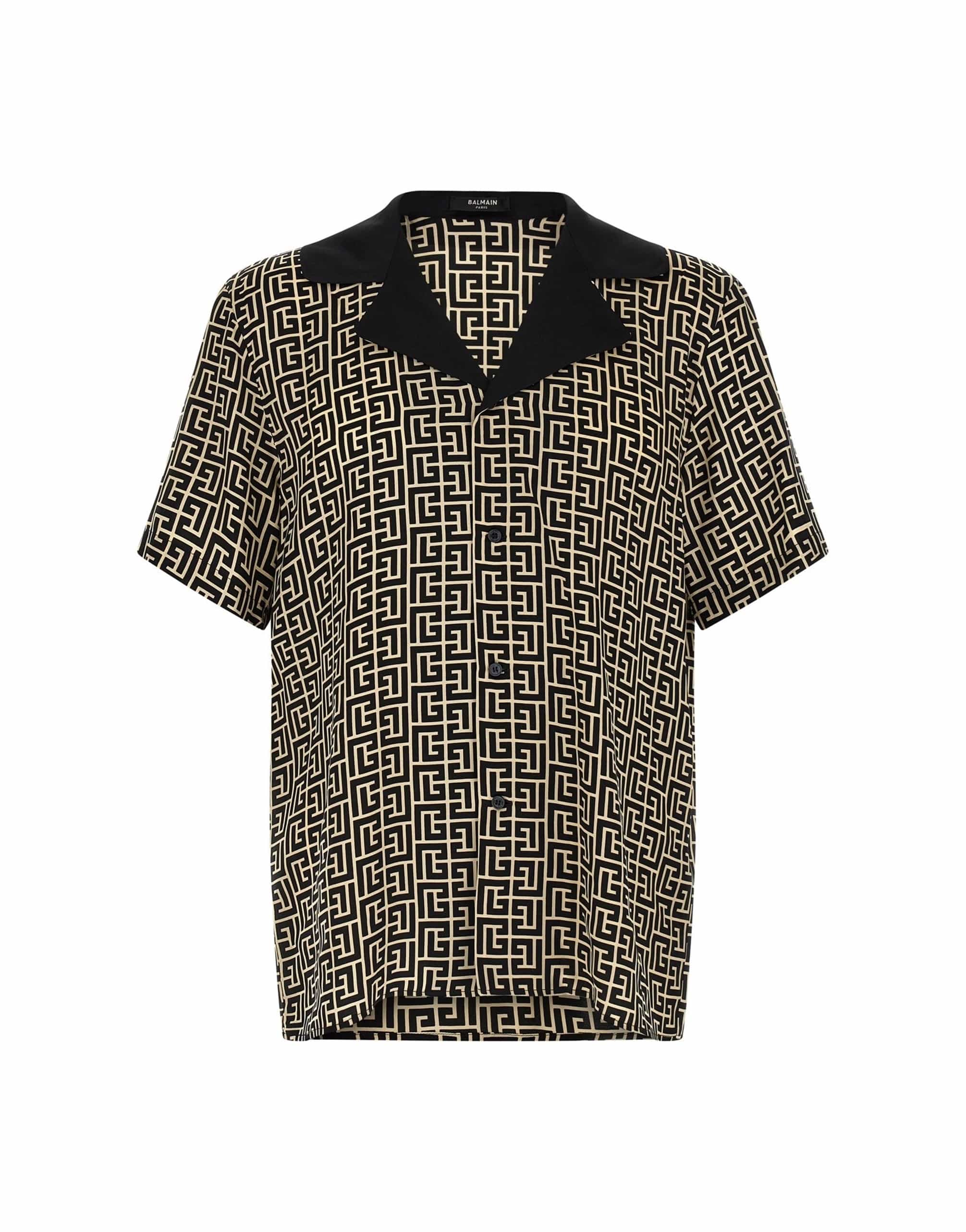Balmain Balmain Monogram Bowling Shirt