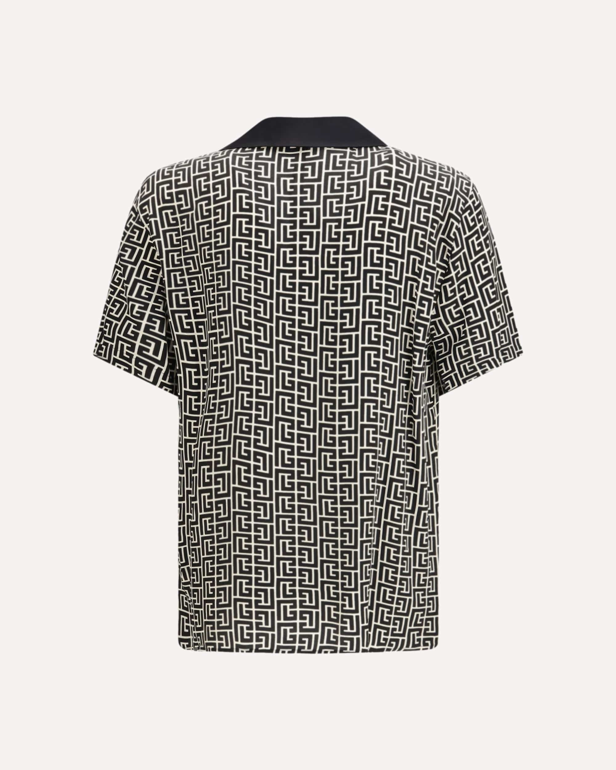 Balmain Monogram-Print Pajama Shirt - alternate view
