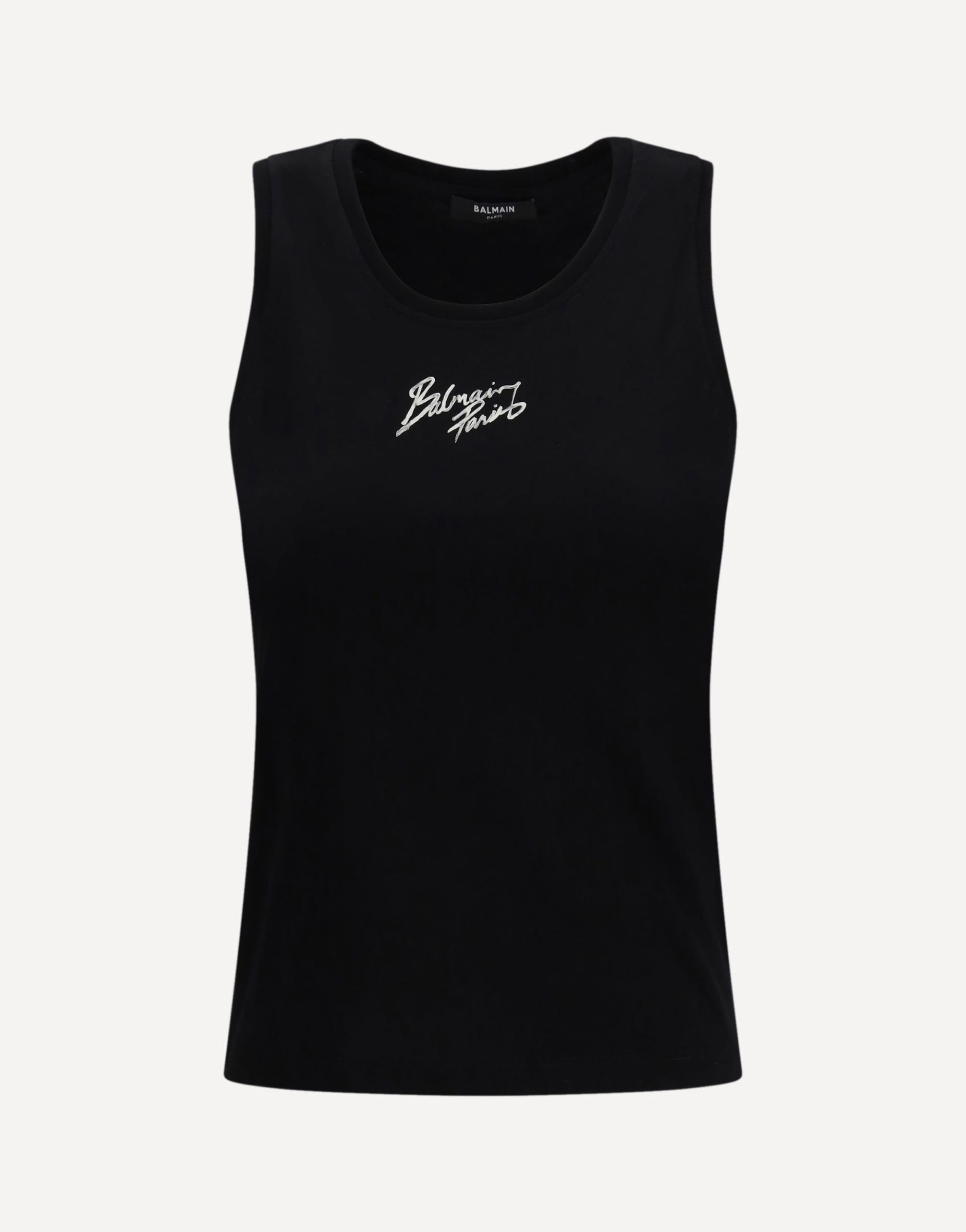 Balmain Paris Brush Print Tank Top